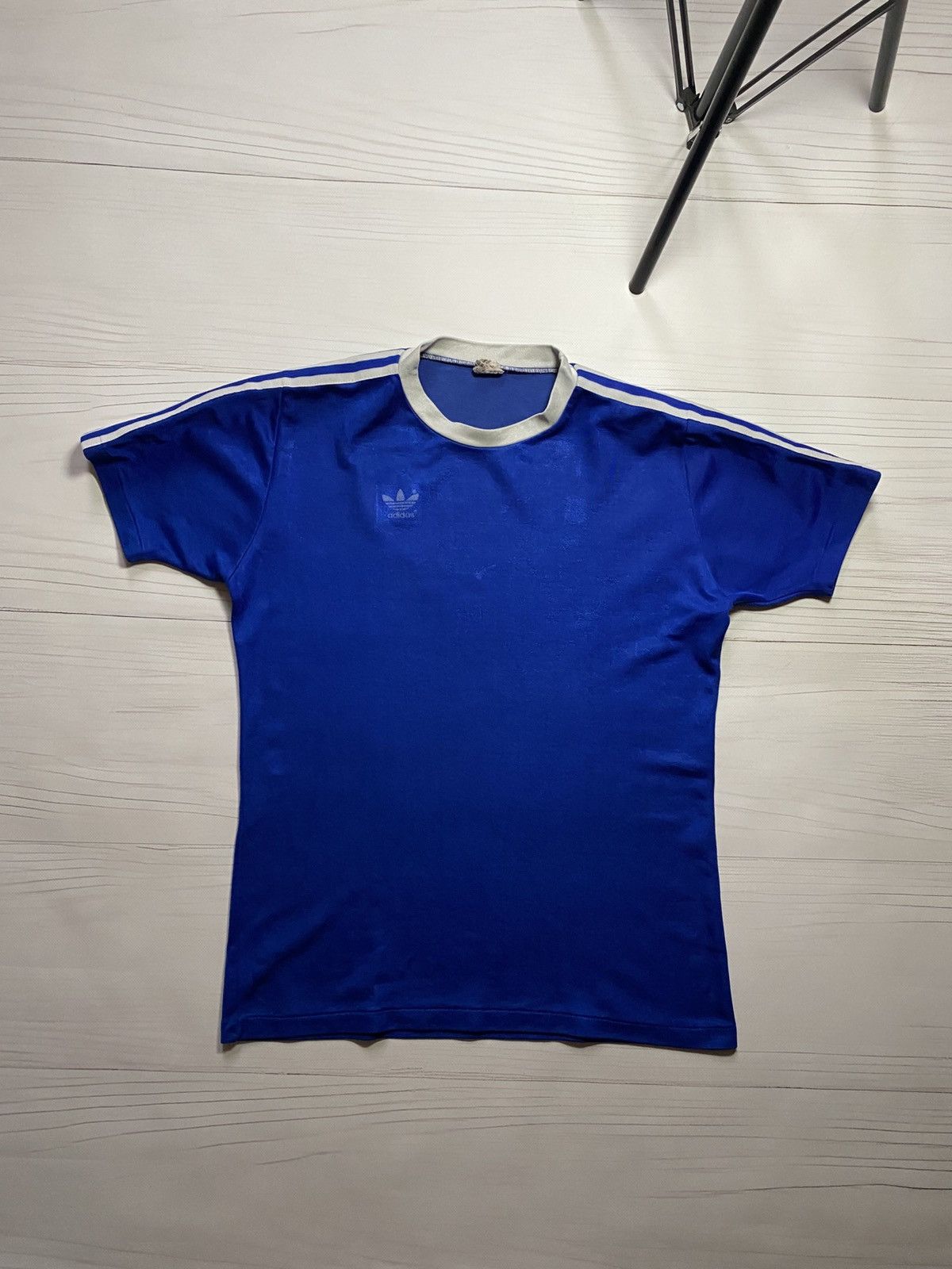Adidas Vintage 80’s Retro Adidas Made West Germany soccer jersey Size US M / EU 48-50 / 2 - 1 Thumbnail