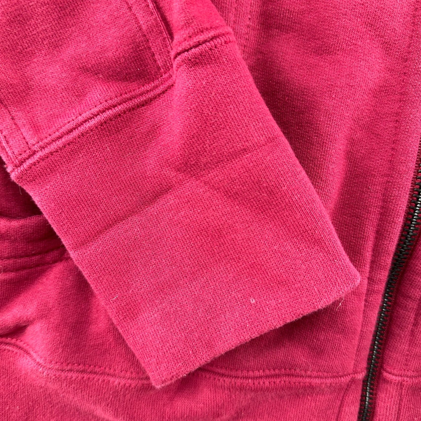 Vintage American Giant Hoodie Womens M Red Full Zip Hooded Cotton Heavyweight USA Streetwear 90s Grunge Womens Size M / US 6-8 / IT 42-44 - 5 Thumbnail