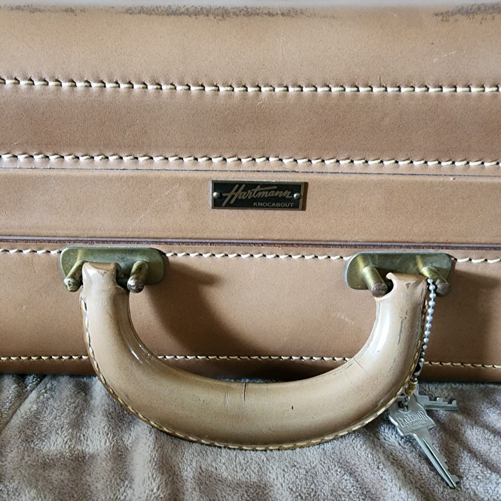Hartmann Hartmann Knocabout Leather Suitcase - 21"x12"x"6 - Vintage Size ONE SIZE - 7 Thumbnail