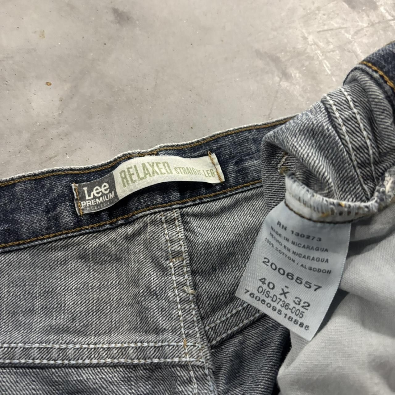 Vintage Crazy Vintage Y2K/2000s Baggy Grunge Dark Wash Skater Denim Jeans! 40x32 Size US 40 / EU 56 - 8 Thumbnail