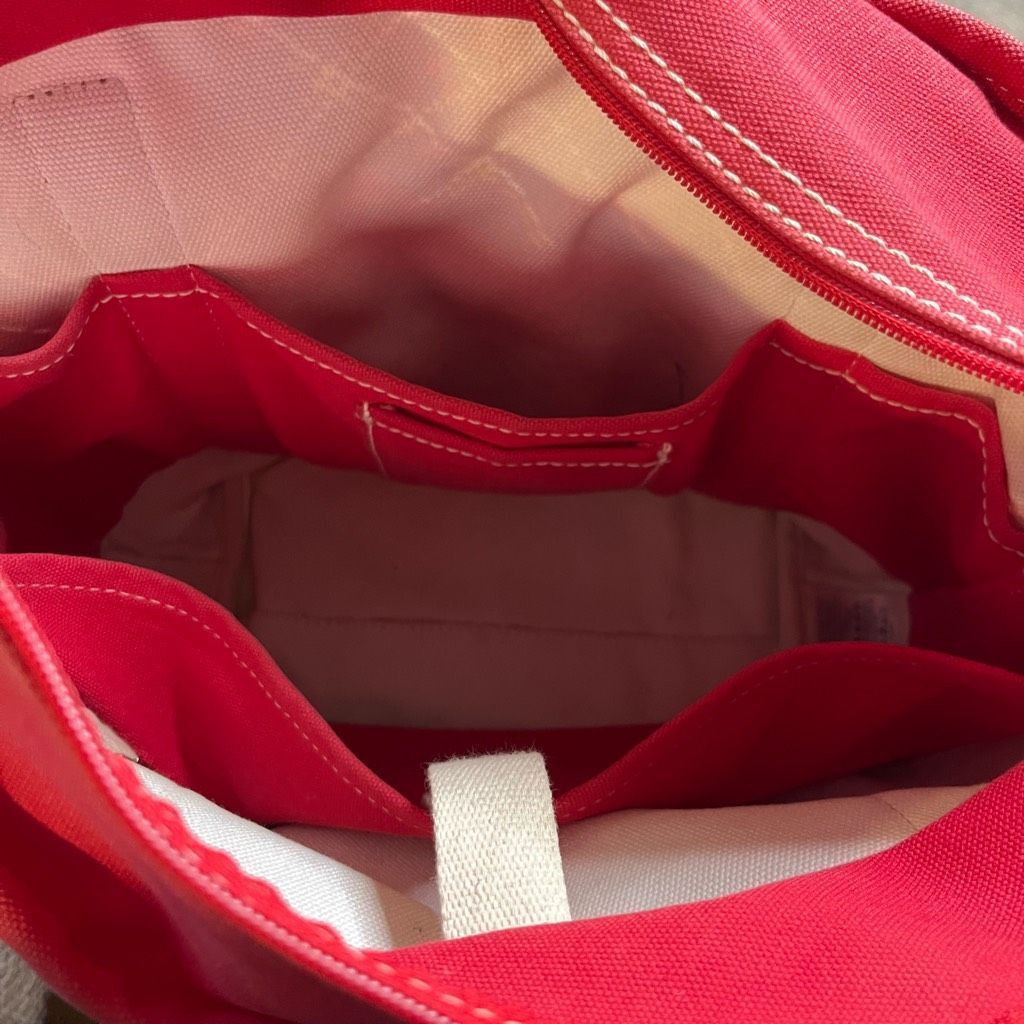 Lands' End Lands End Red Plaid Medium Zipper Tote Bag Size ONE SIZE - 8 Thumbnail