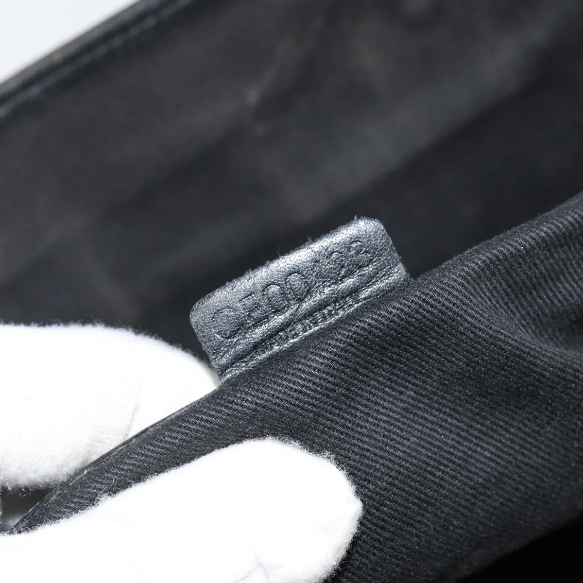 Celine CELINE Macadam Canvas Boogie Hand Bag Dark Brown Black Size ONE SIZE - 13 Thumbnail