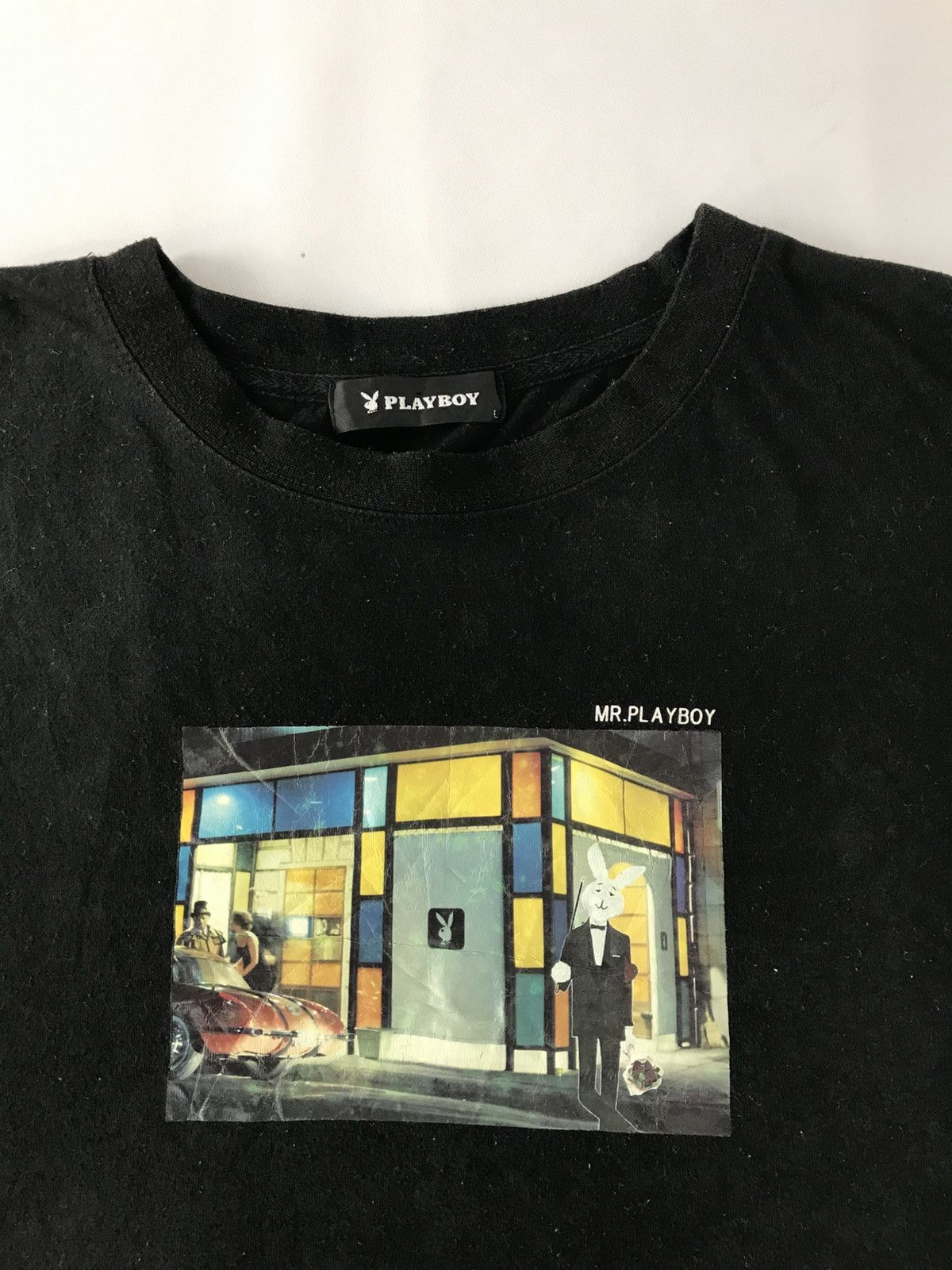 Playboy Playboy Big Graphic Bunny Head Longsleeve Printed Black Tee Size XL / US 12-14 / IT 48-50 - 4 Thumbnail
