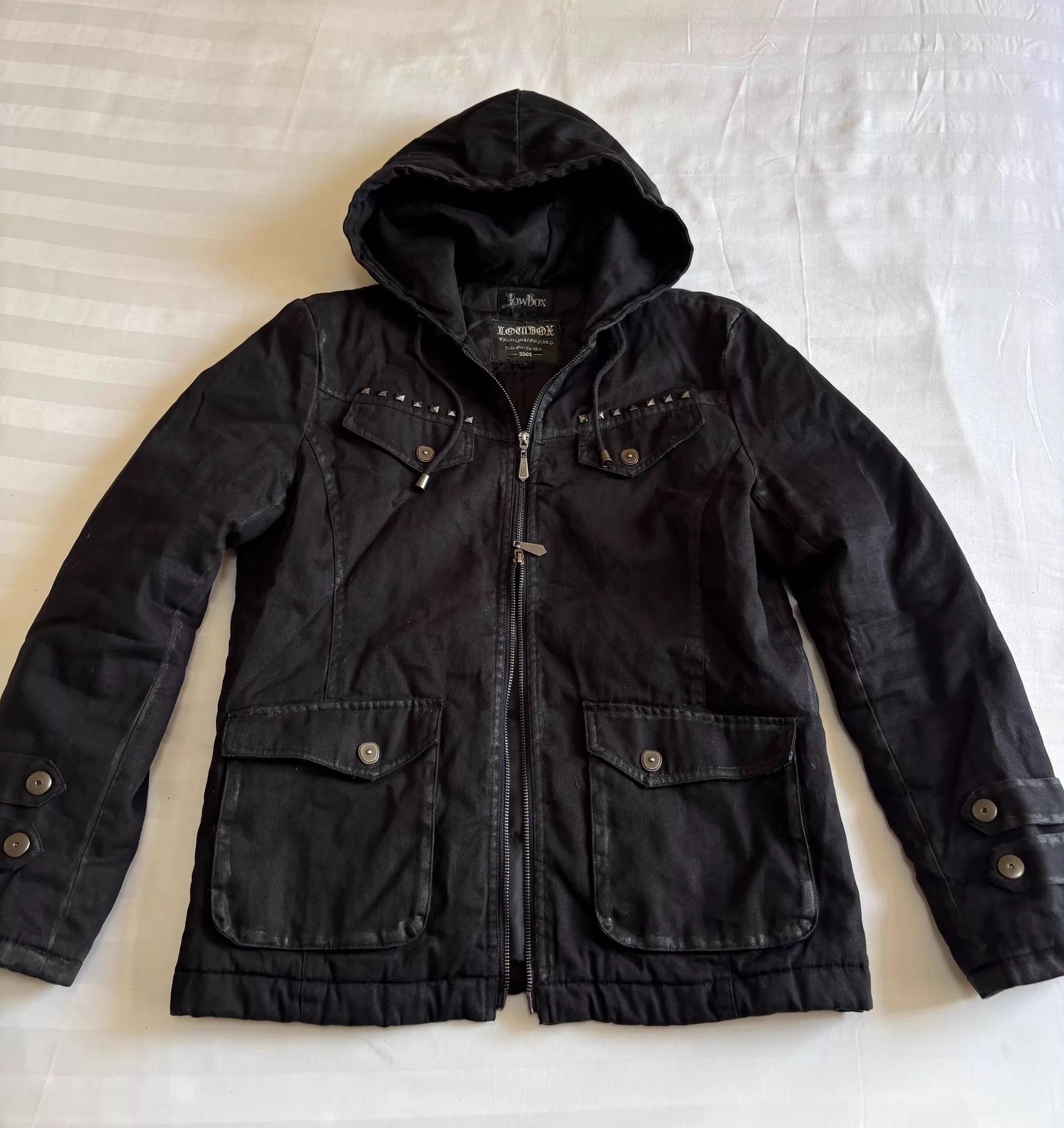 LOWBOX LOWBOX Vintage Workwear Cotton Jacket Distressed Wax S Size US S / EU 44-46 / 1 - 4 Thumbnail