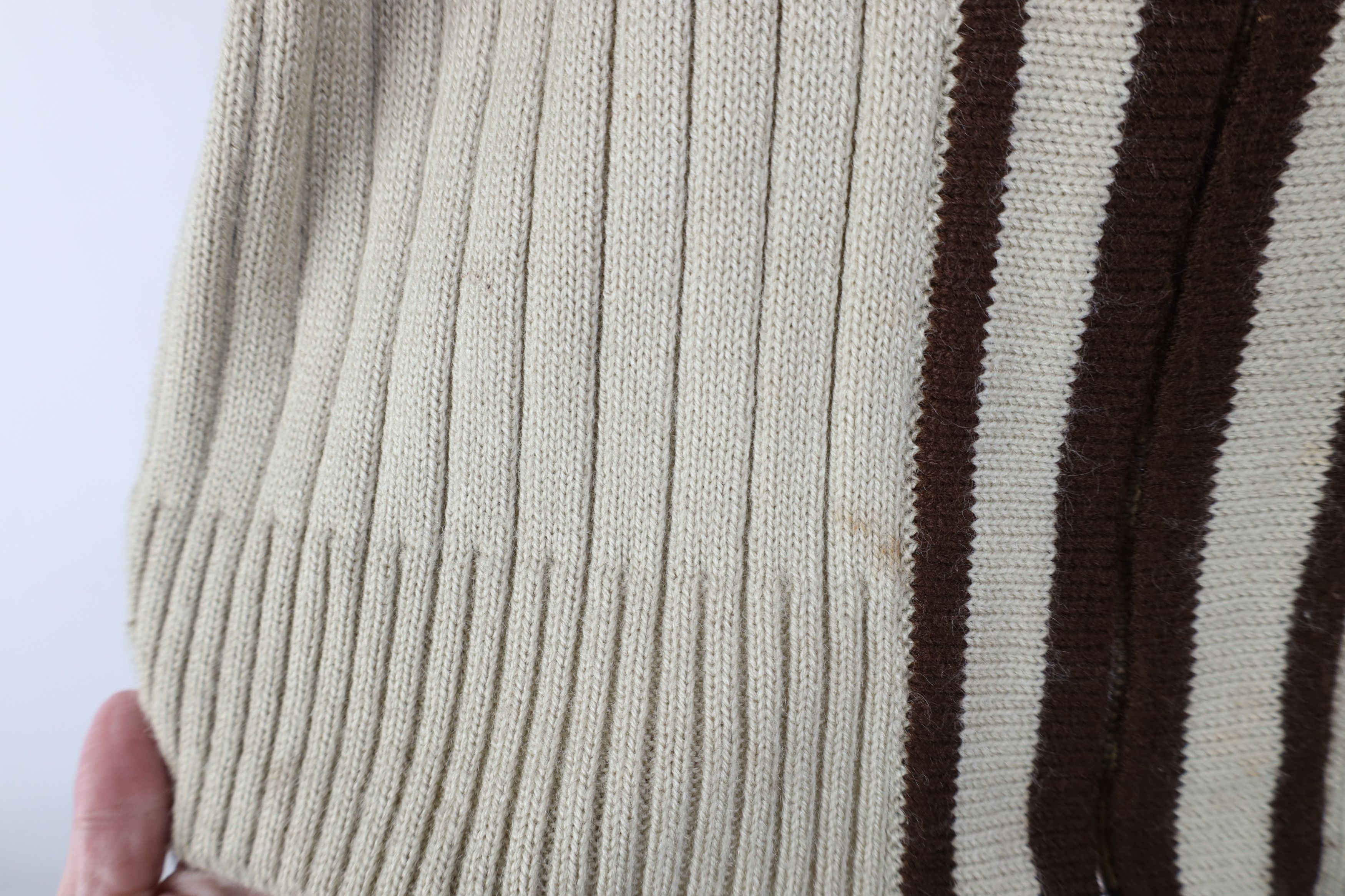 Vintage Vintage 60s 70s Streetwear Knit Collared Cardigan Sweater Size M / US 6-8 / IT 42-44 - 8 Thumbnail