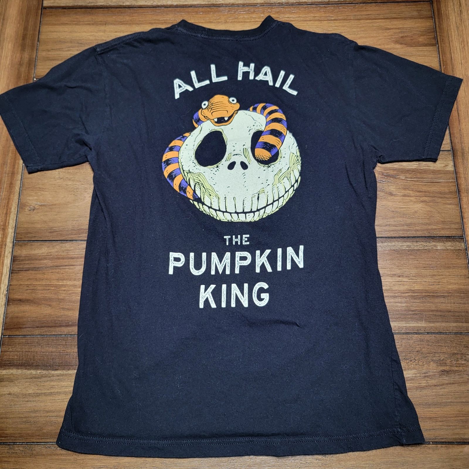Disney Disney NB Xmas Unisex Tee "All Hail Pumpkin King" Size Med Size US M / EU 48-50 / 2 - 1 Thumbnail