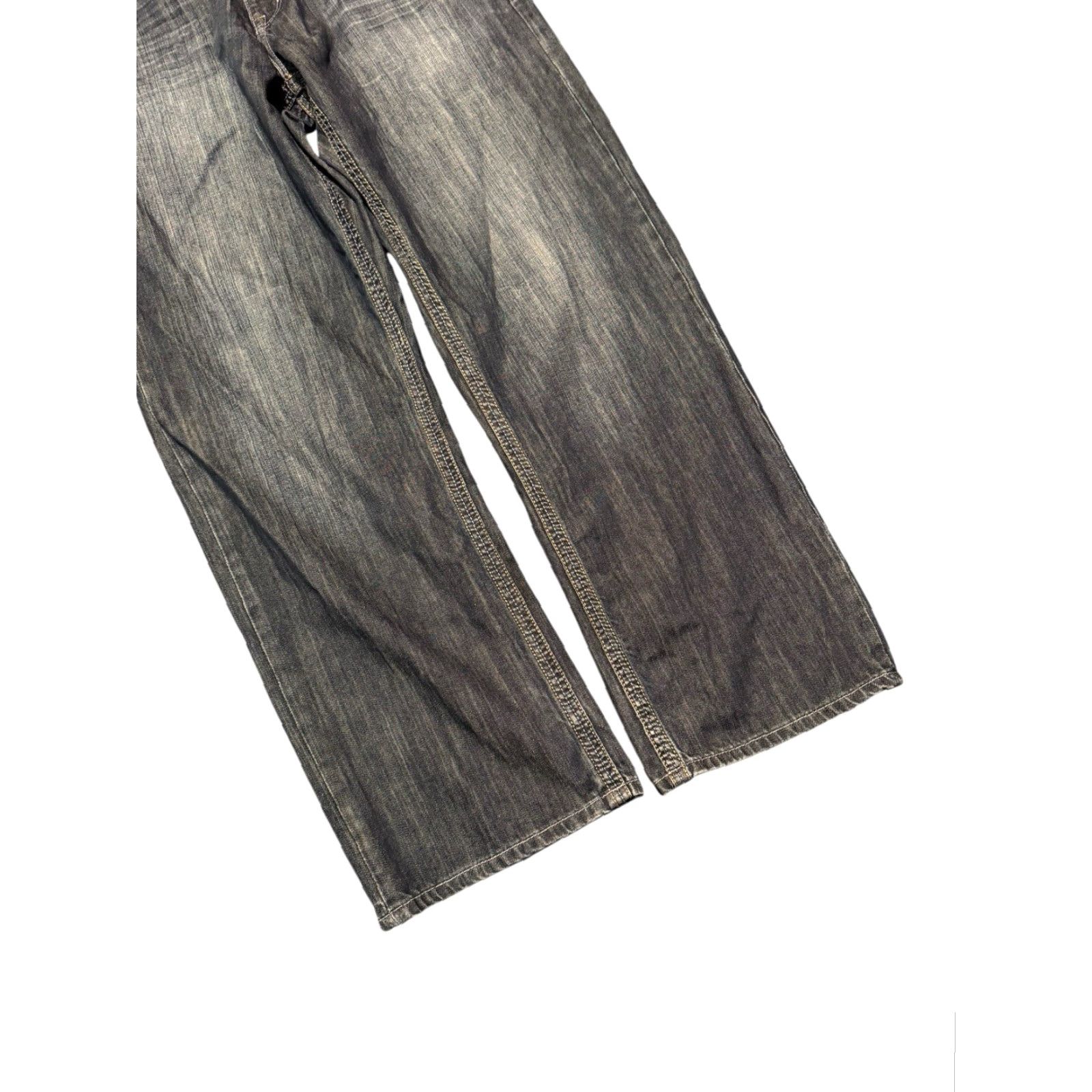 Ecko Unltd. VINTAGE ECKO UNLTD. Blue Baggy Fit Denim Jeans 38x32 Mens 90s Hip Hop Graffiti Embroidered Baggy Size US 38 / EU 54 - 4 Thumbnail