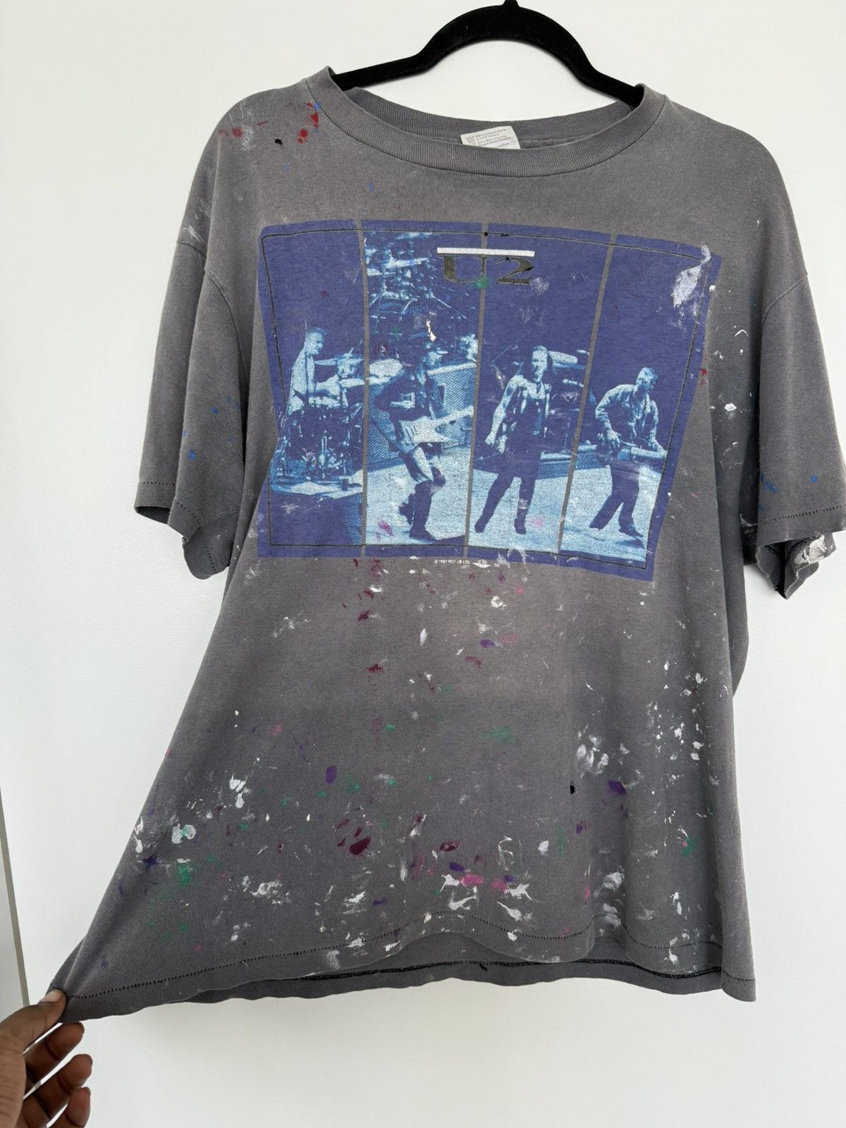Vintage U2 1987 Size US XL / EU 56 / 4 - 2 Thumbnail