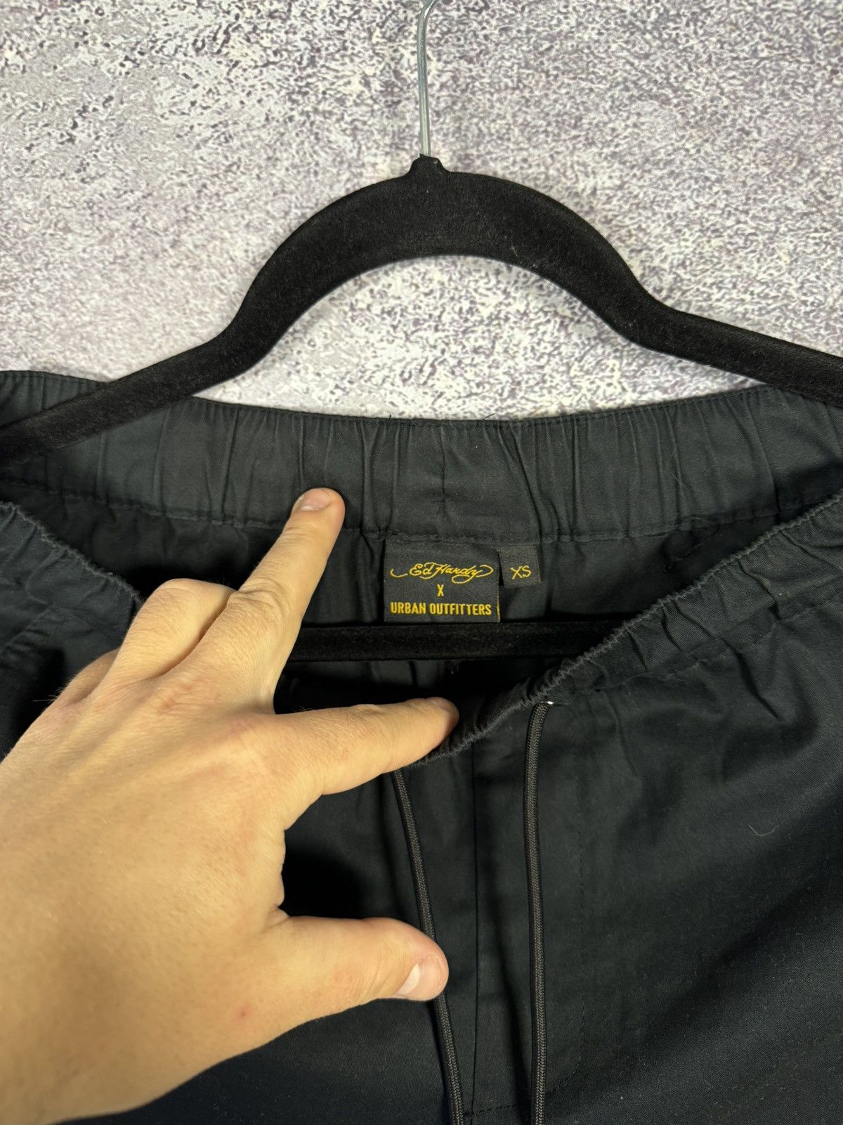 Ed Hardy × Urban Outfitters Ed Hardy x Urban Outfitters Cargo Pants Cotton Men XS Black Size US 30 / EU 46 - 8 Thumbnail