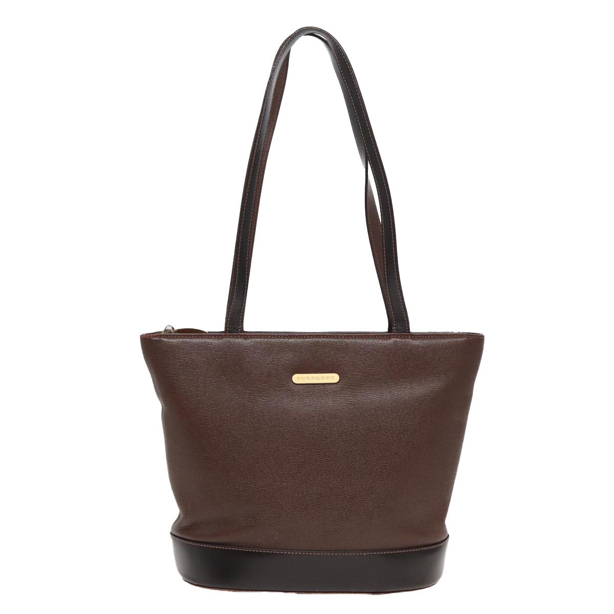 Burberry Brown Leather Tote Bag (Pre-Owned) Size ONE SIZE - 1 Thumbnail