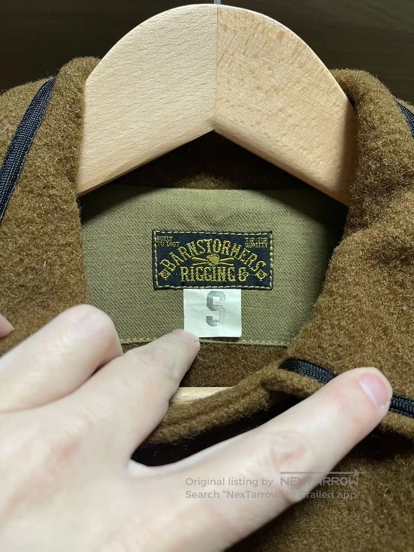 Japanese Brand khaki seaman's deck coat "san pablo". Size US S / EU 44-46 / 1 - 5 Thumbnail