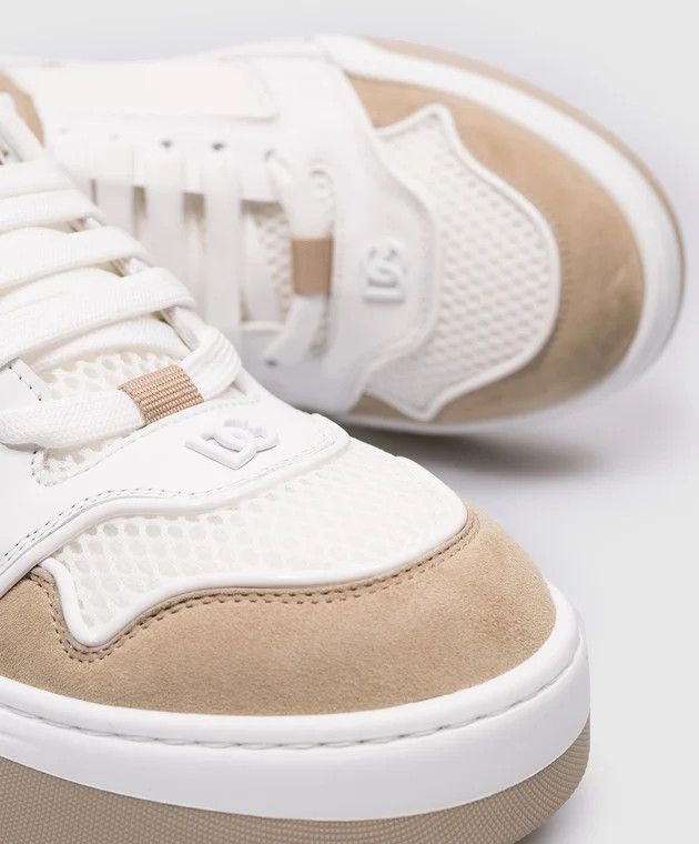 Dolce & Gabbana o1s22i1n0924 Low-Top Sneakers in White/Brown Size US 9 / EU 42 - 5 Thumbnail