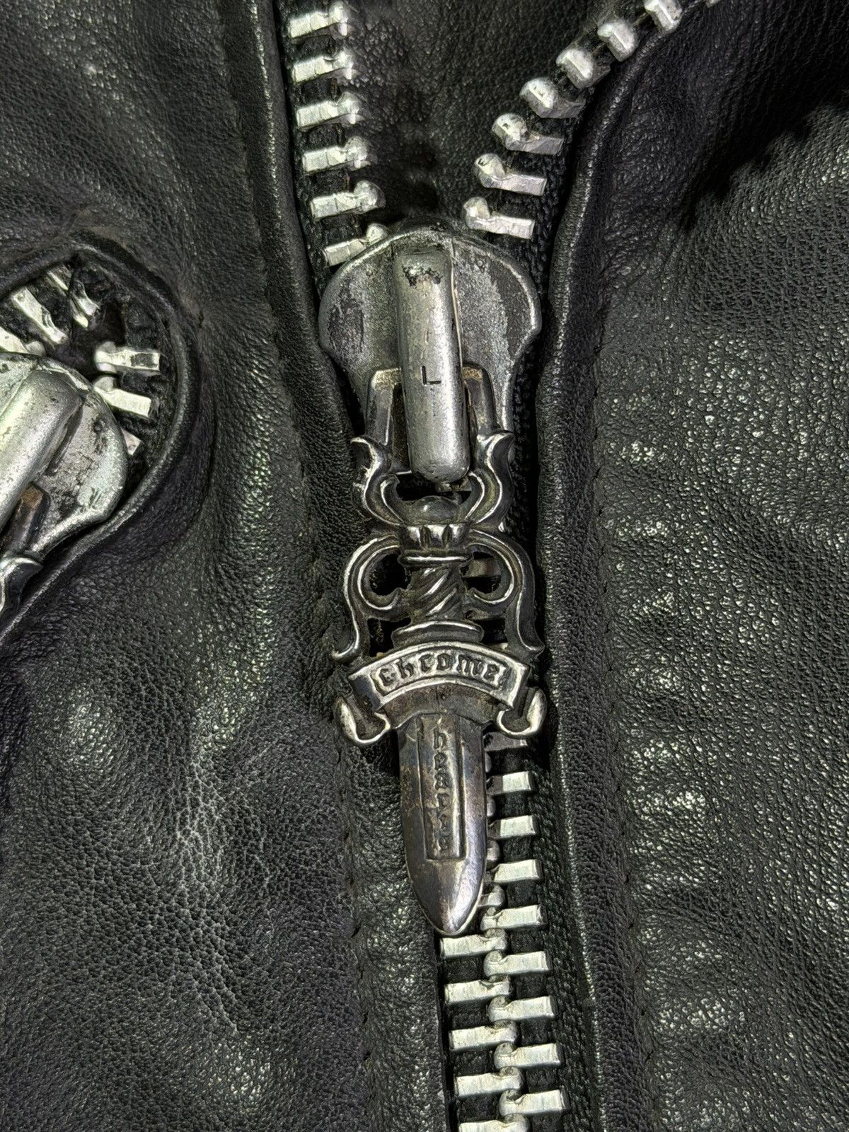 Chrome Hearts Chrome Hearts - Big Cross Belted Leather Biker Jacket Size US S / EU 44-46 / 1 - 10 Thumbnail