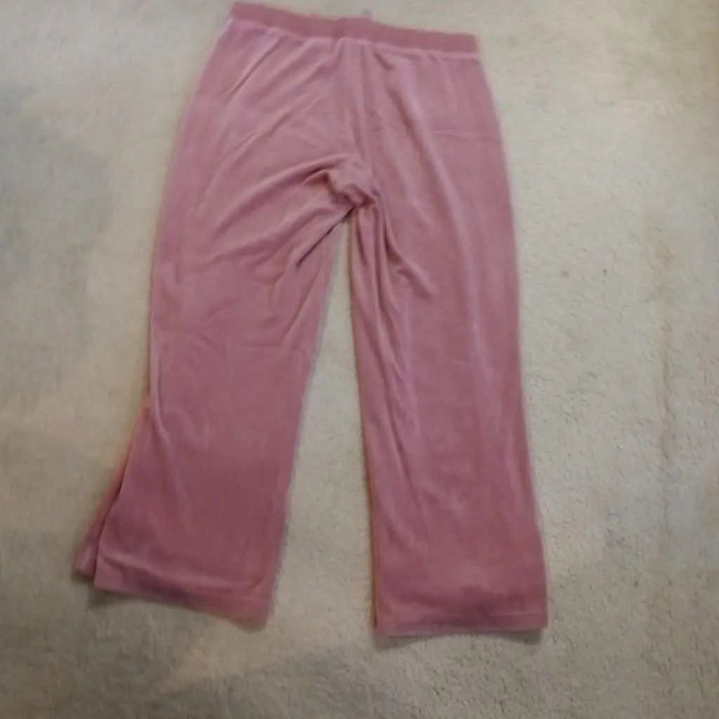 Juicy Couture Juicy Couture Pink Velour Lounge Pants Size 32" / US 10 / IT 46 - 1 Thumbnail