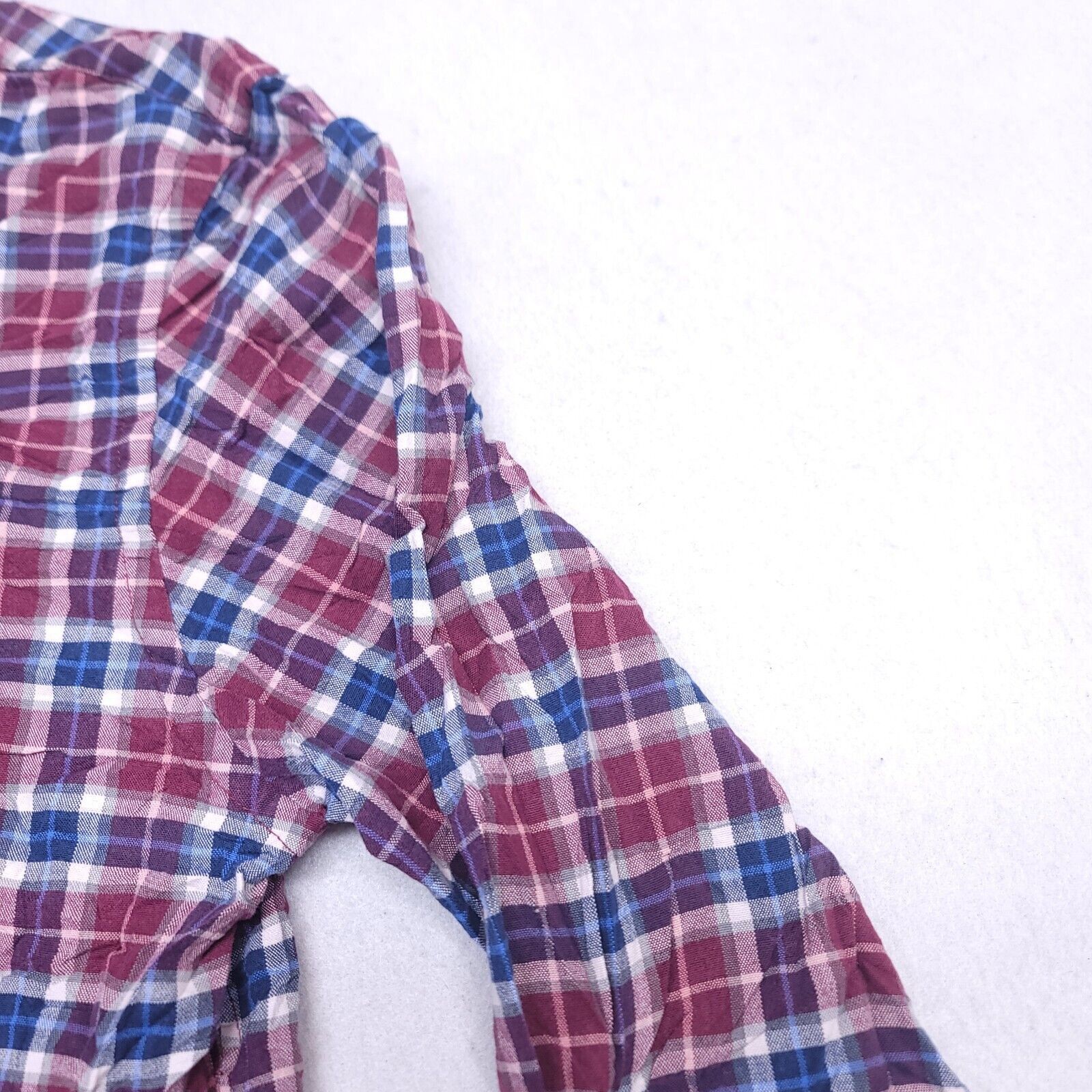 Old Navy Old Navy Tartan Flannel Button Up Shirt Mens Size L Red Blue Size US L / EU 52-54 / 3 - 5 Thumbnail