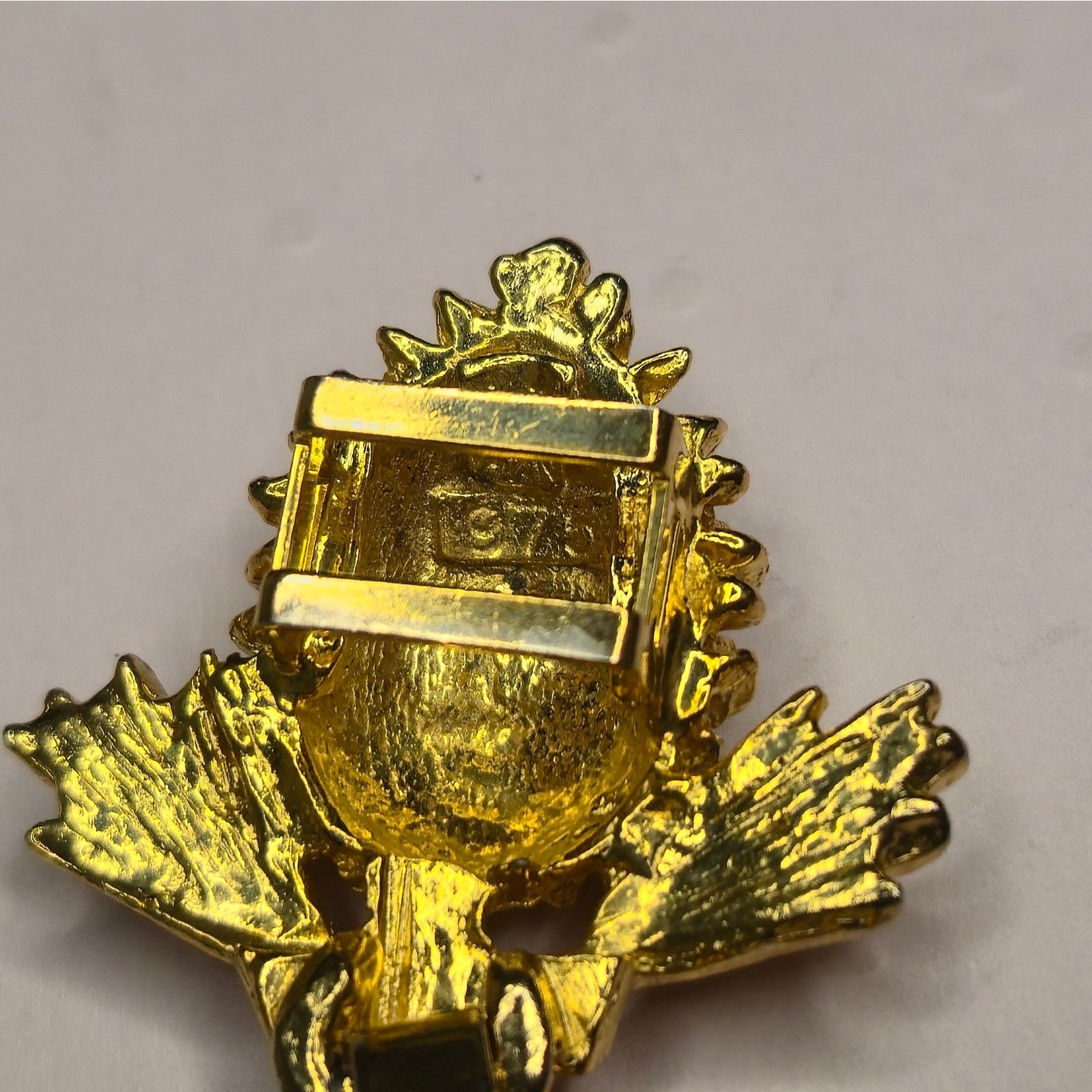 Vintage Vintage Mimi di N 1975 Gold Tone Pine Cone Belt Buckle Size ONE SIZE - 6 Thumbnail