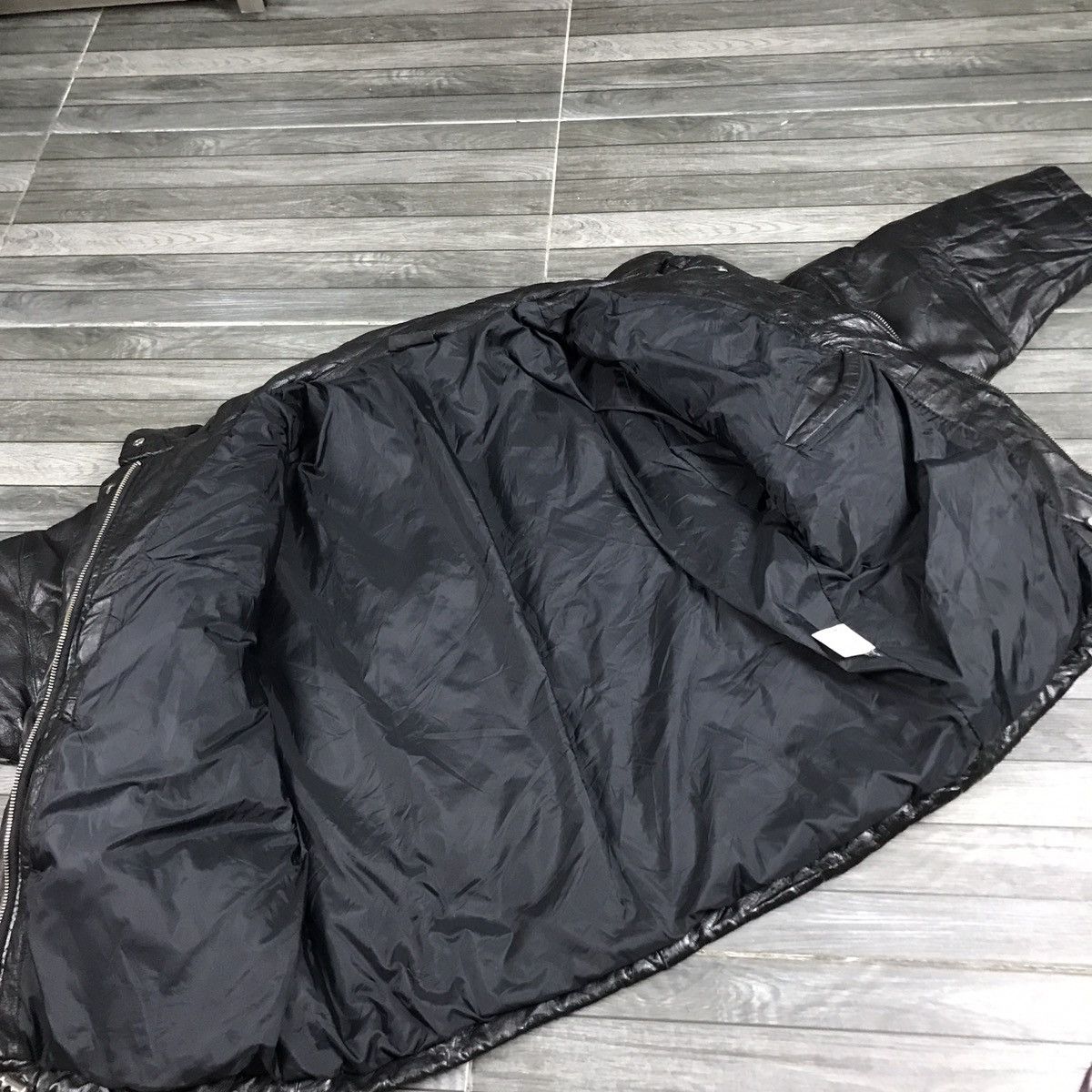 LEGERE MCM LEATHER JACKET PUFFER DOWN JACKET
