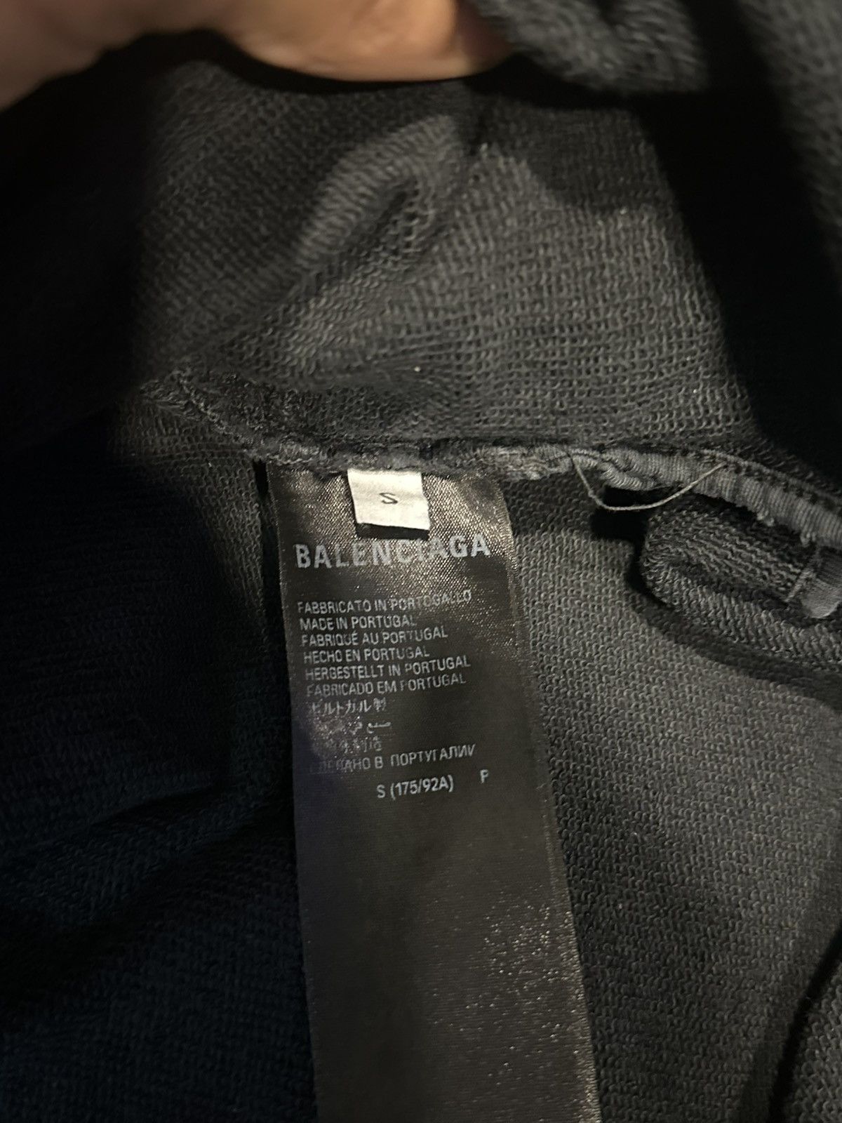 Balenciaga Tape Type Ripped Pocket Zip-Up Hoodie (Summer 23) Size US S / EU 44-46 / 1 - 6 Thumbnail
