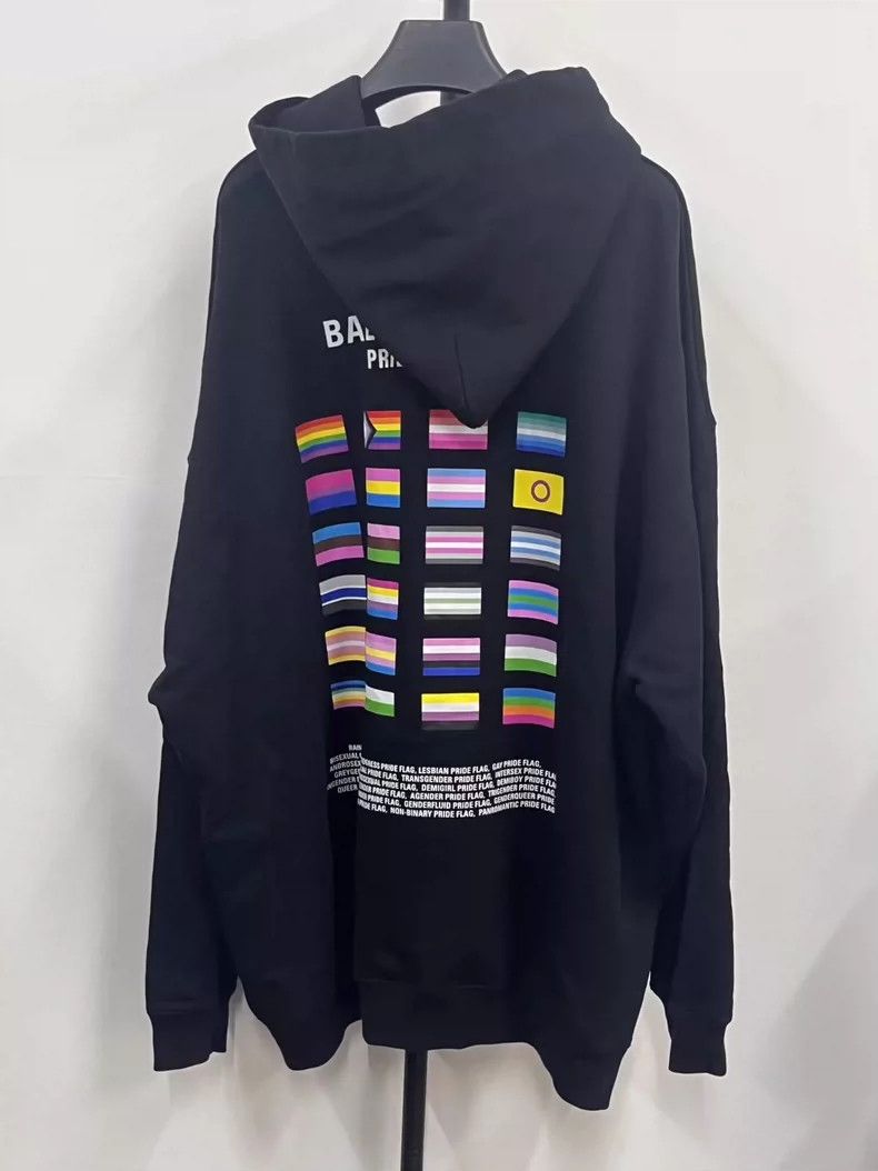 Balenciaga Balenciaga Double portrait multi-flag logo printed hooded Size US XS / EU 42 / 0 - 2 Thumbnail