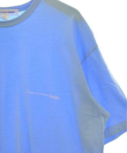 Comme des Garcons SHIRT T-Shirts Cotton Short Sleeve Plain Crewneck Light Blue Size US L / EU 52-54 / 3 - 6 Thumbnail
