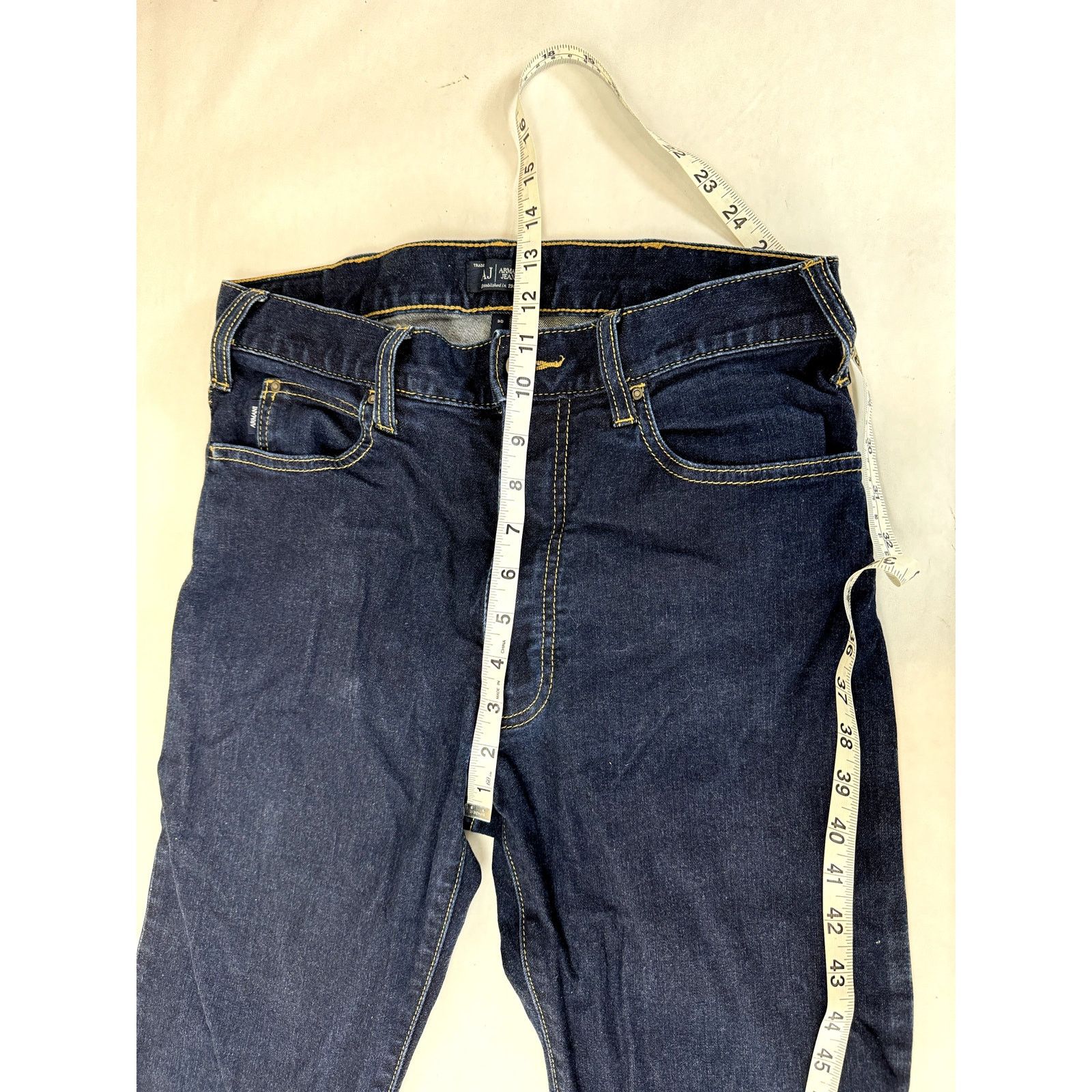 Armani Armani Jeans Straight Leg Jeans Men's Medium Wash - 30 * 30 Size US 30 / EU 46 - 6 Thumbnail