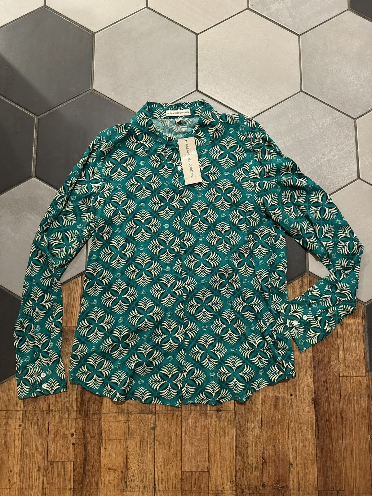 Other Statement geometric Aztec blouse green Alexander Jordan S Size S / US 4 / IT 40 - 1 Thumbnail