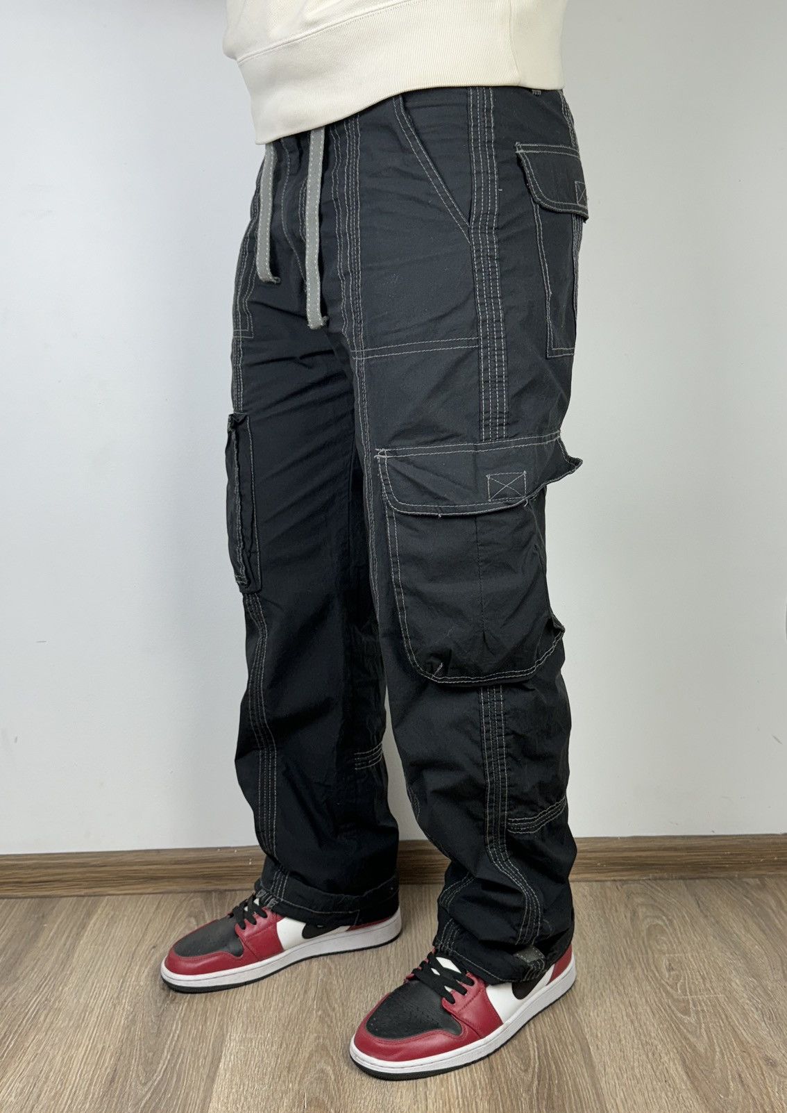 Japanese Brand × Vintage Cutting Edge Cargo Y2K Pants Size US 34 / EU 50 - 1 Thumbnail