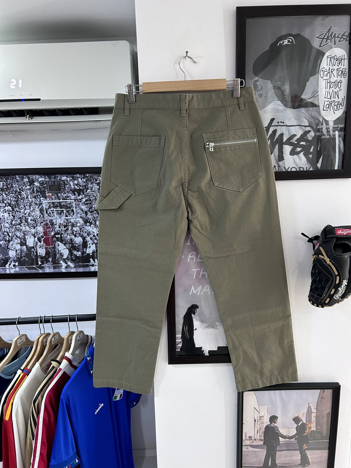 Helmut Lang Helmut Lang Khaki Carpenter pants Size US 31 - 2 Thumbnail