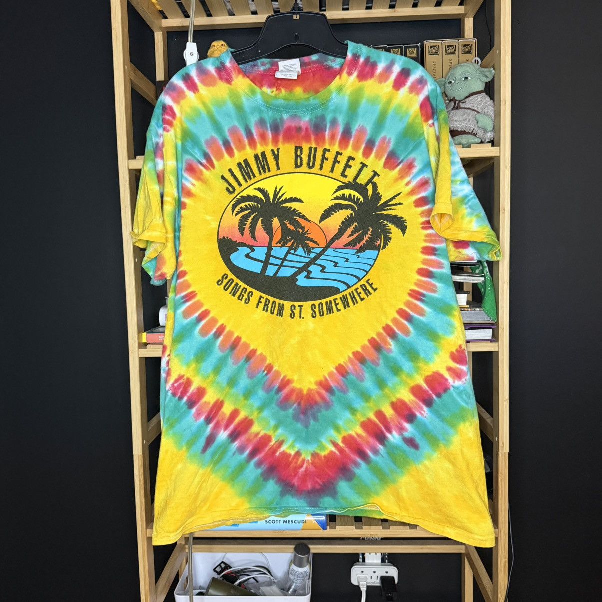 Gildan Jimmy Buffett Songs from St Somewhere tie dye tour t shirt Size US L / EU 52-54 / 3 - 1 Thumbnail