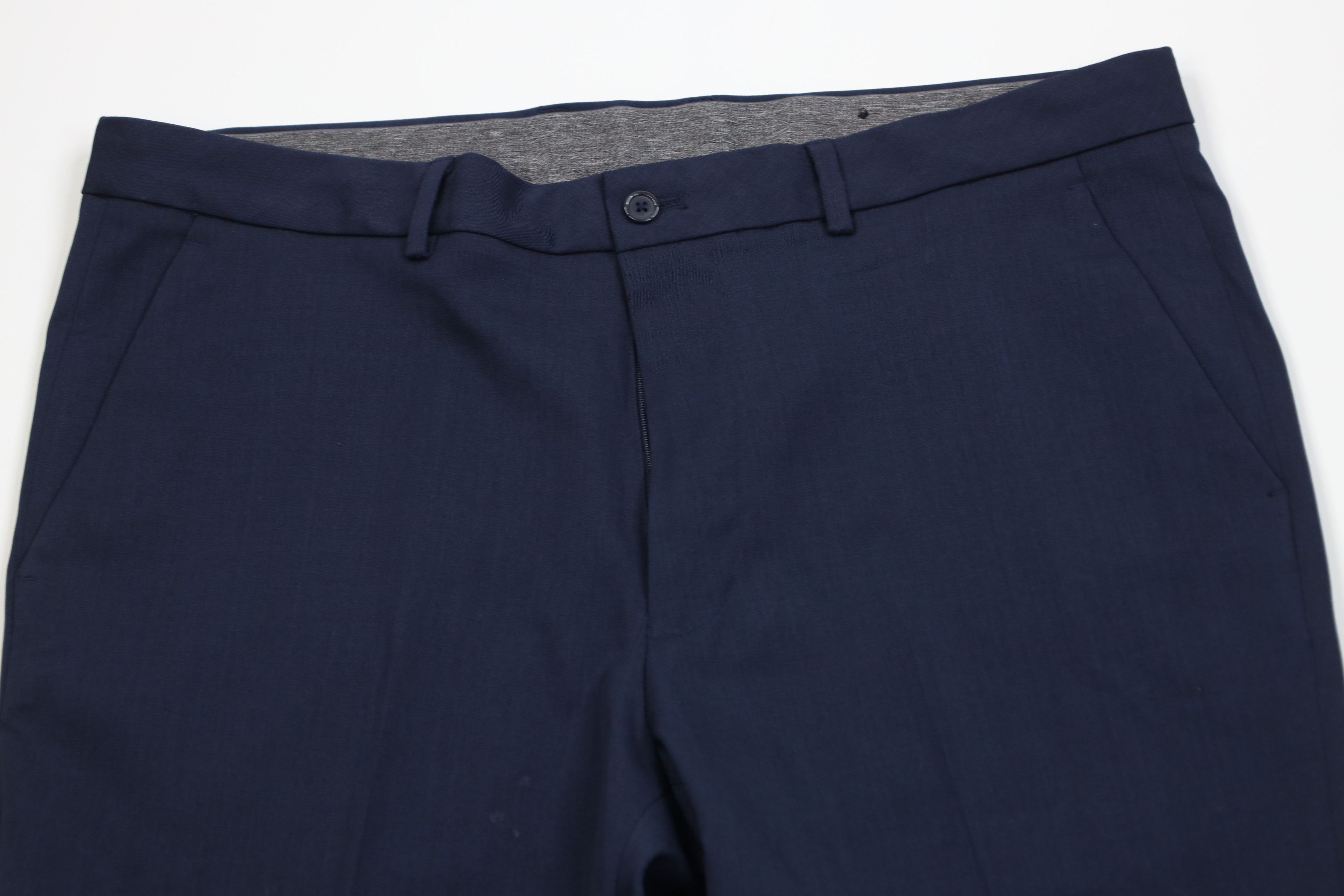 DKNY DKNY Straight Leg Knit Chino Pants Trousers Slacks Navy Blue Size US 36 / EU 52 - 2 Thumbnail