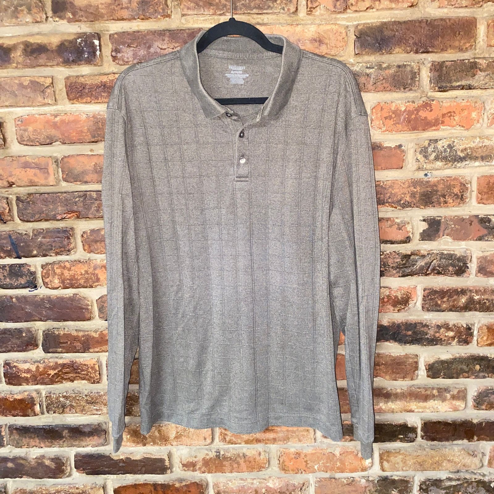 Van Heusen Van Heusen Brown Pullover Collared Rugby Polo Sweater XL Size US XL / EU 56 / 4 - 1 Thumbnail
