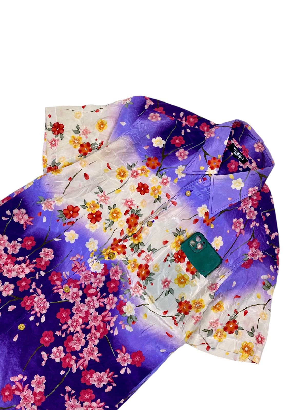 If Six Was Nine 2000s Tornado Mart - Fantasy Rose Mesh Shirt Size US M / EU 48-50 / 2 - 3 Thumbnail