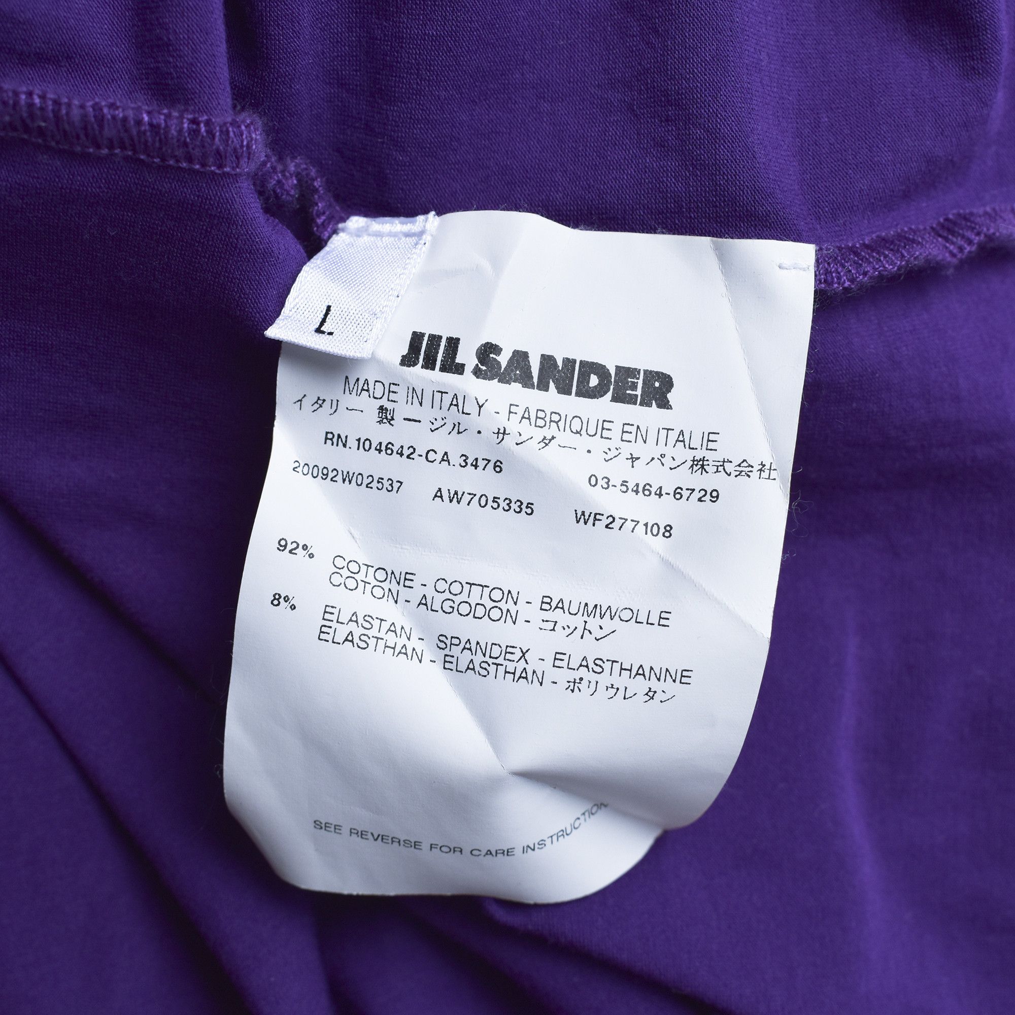Jil Sander JIL SANDER BODY PURPLE TURTLENECK SWEATER SIZE L Size L / US 10 / IT 46 - 3 Thumbnail