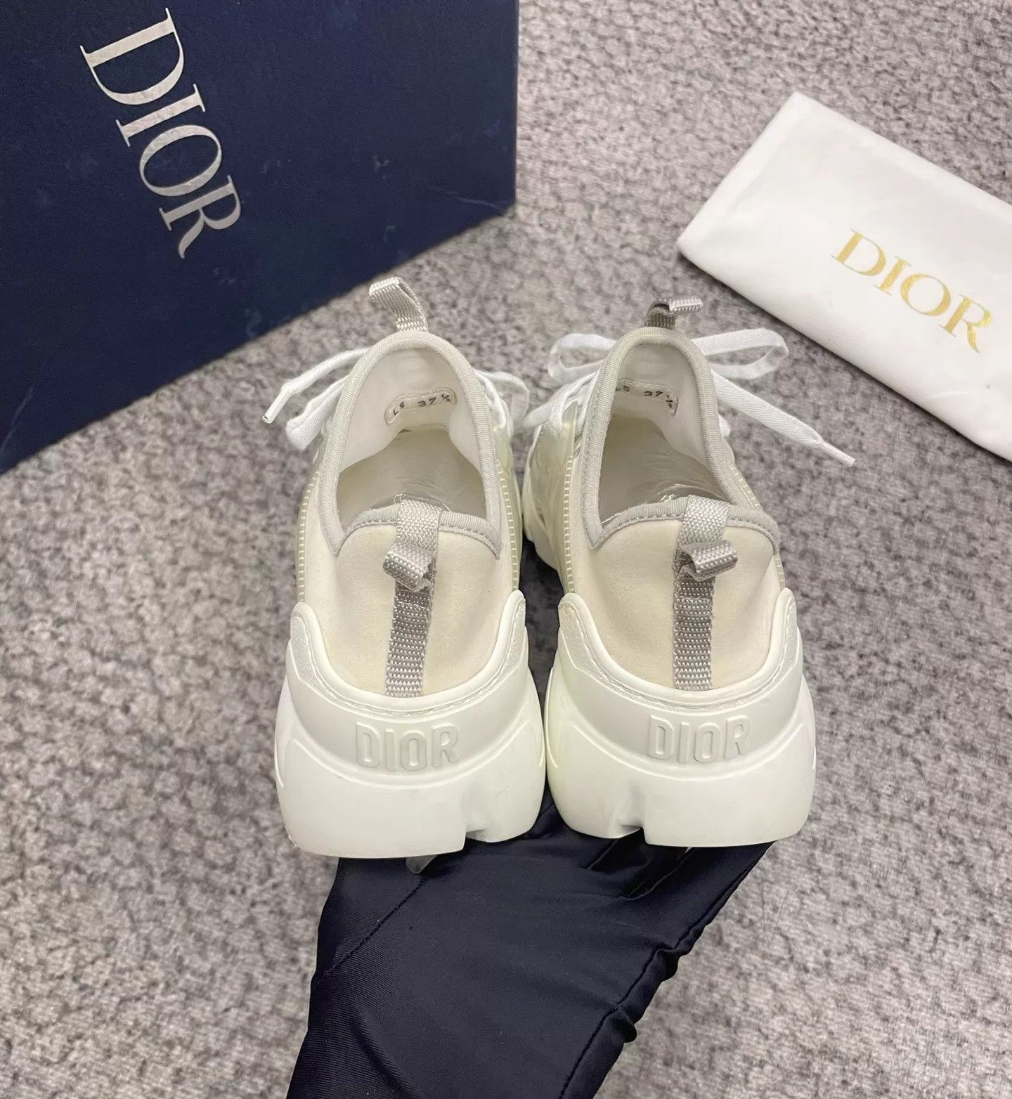 Dior Dior white & gray women's sneakers Size US 6.5 / IT 36.5 - 6 Thumbnail