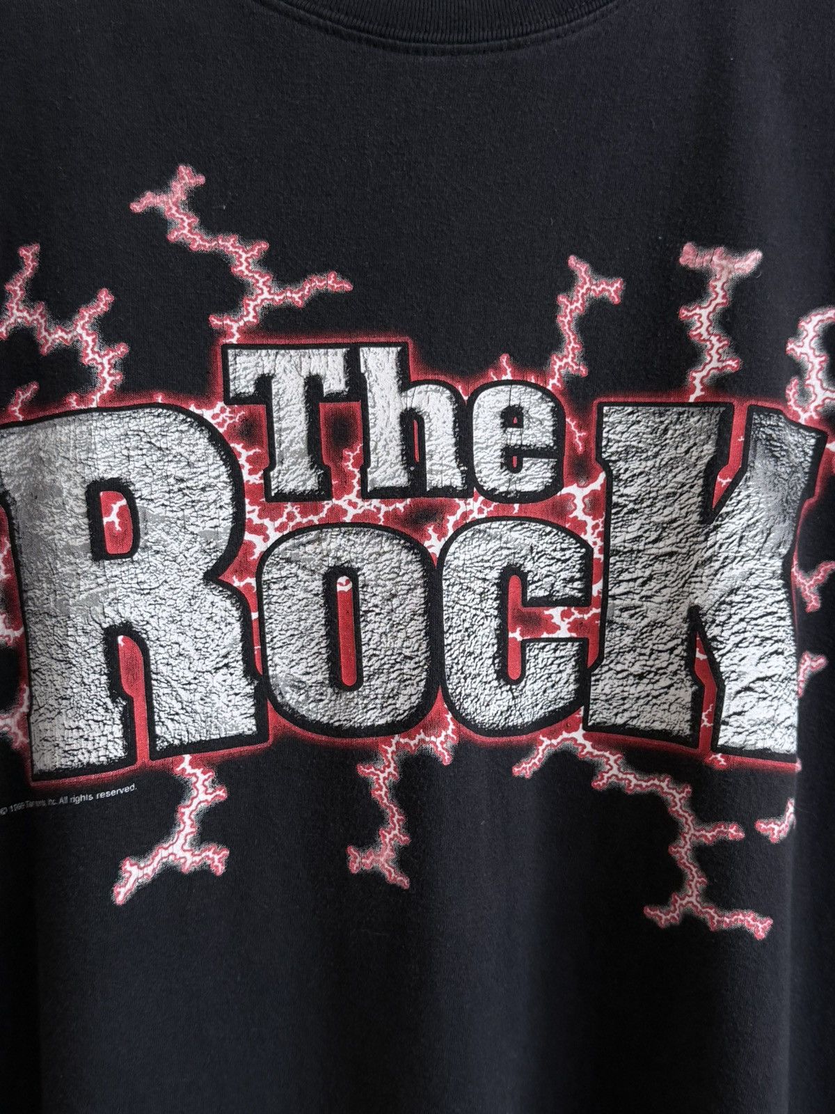 Vintage Vintage 1999 The Rock WWF Wrestling T-Shirt Tee Size US L / EU 52-54 / 3 - 3 Thumbnail