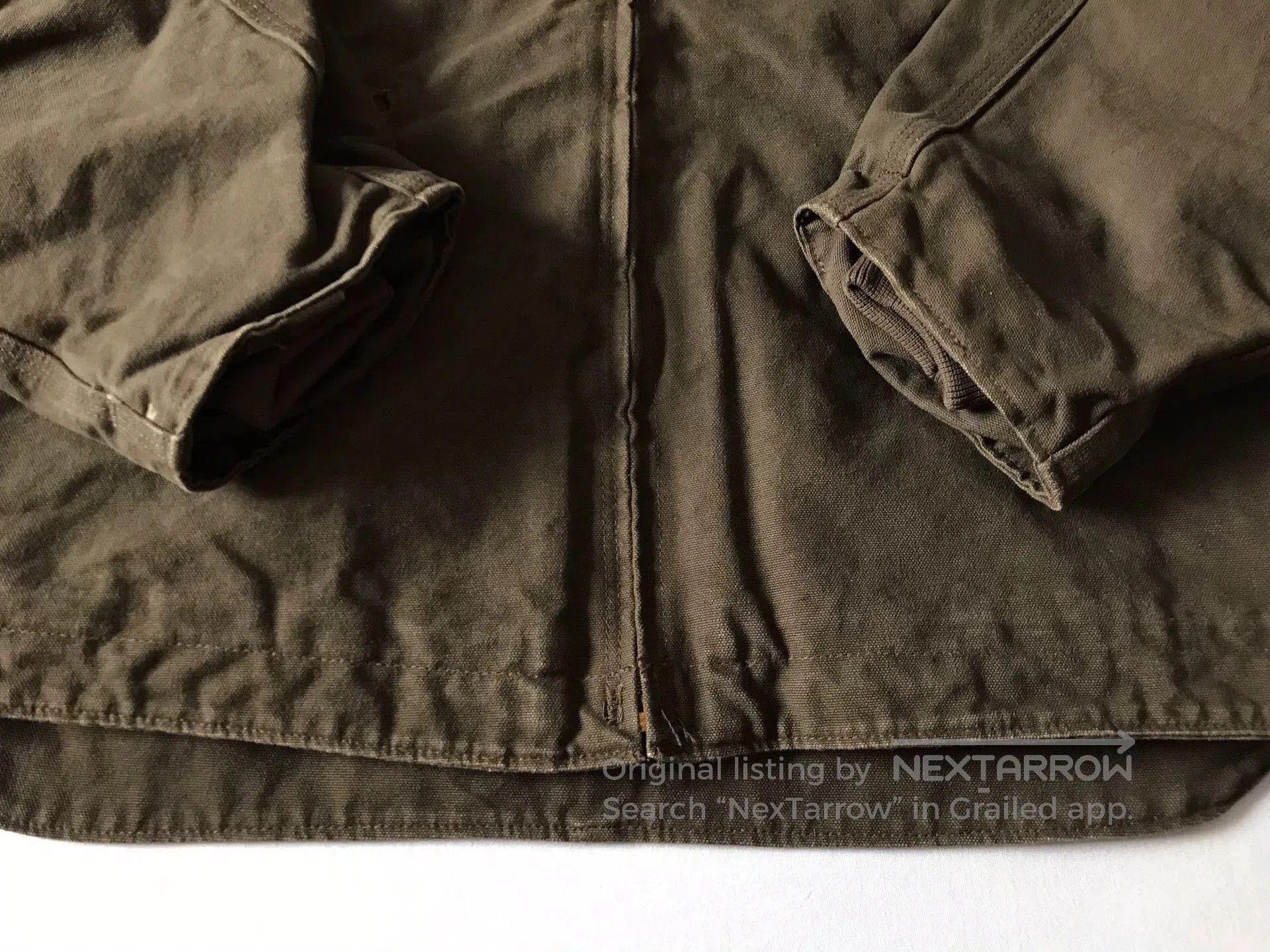 Carhartt Carhartt J141 Hooded Canvas Work Jacket. Size US XL / EU 56 / 4 - 4 Thumbnail