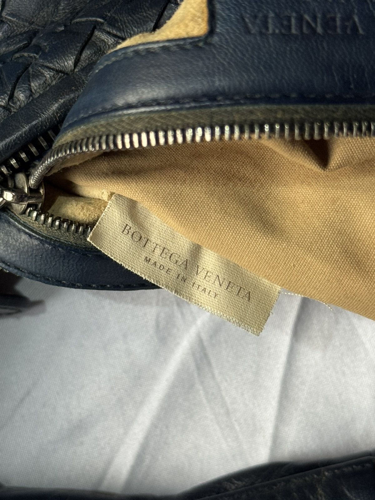 Bottega Veneta BOTTEGA VENETA Blue Intrecciato Nappa Leather Veneta HoboBag Size ONE SIZE - 13 Thumbnail