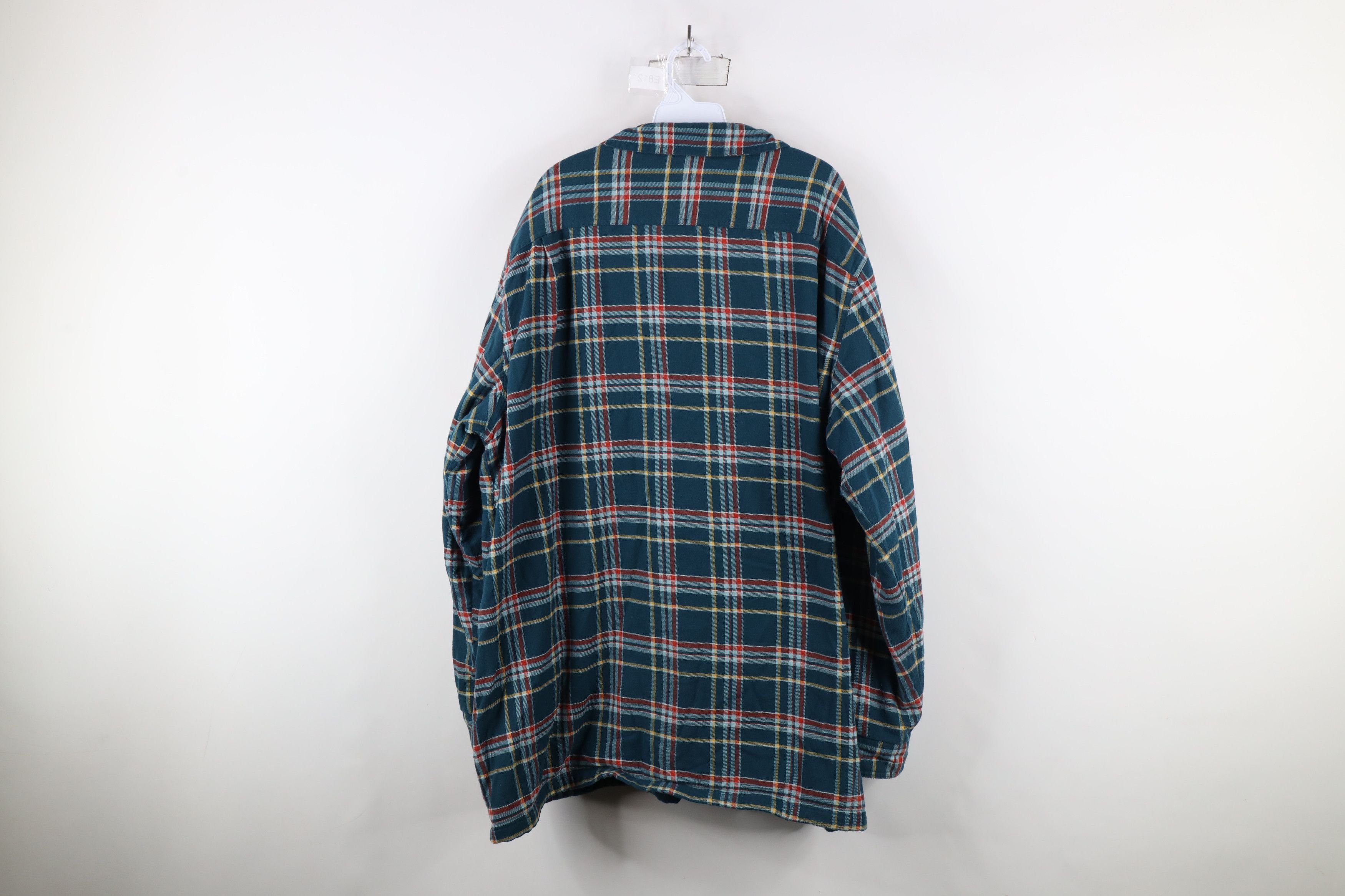 L.L. Bean × Vintage Vintage LL Bean Lined Flannel Button Shirt Jacket Shacket Size US XXL / EU 58 / 5 - 9 Thumbnail