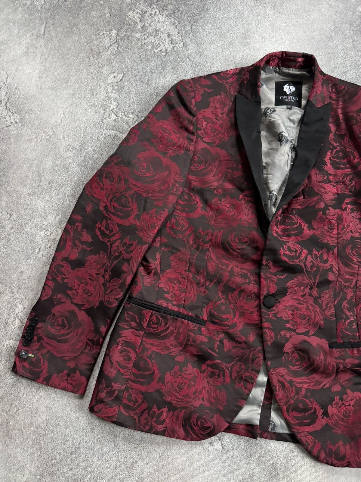Other Twisted Tailor 40R all printed rose 🌹 blazer light jacket Size 40R - 7 Thumbnail