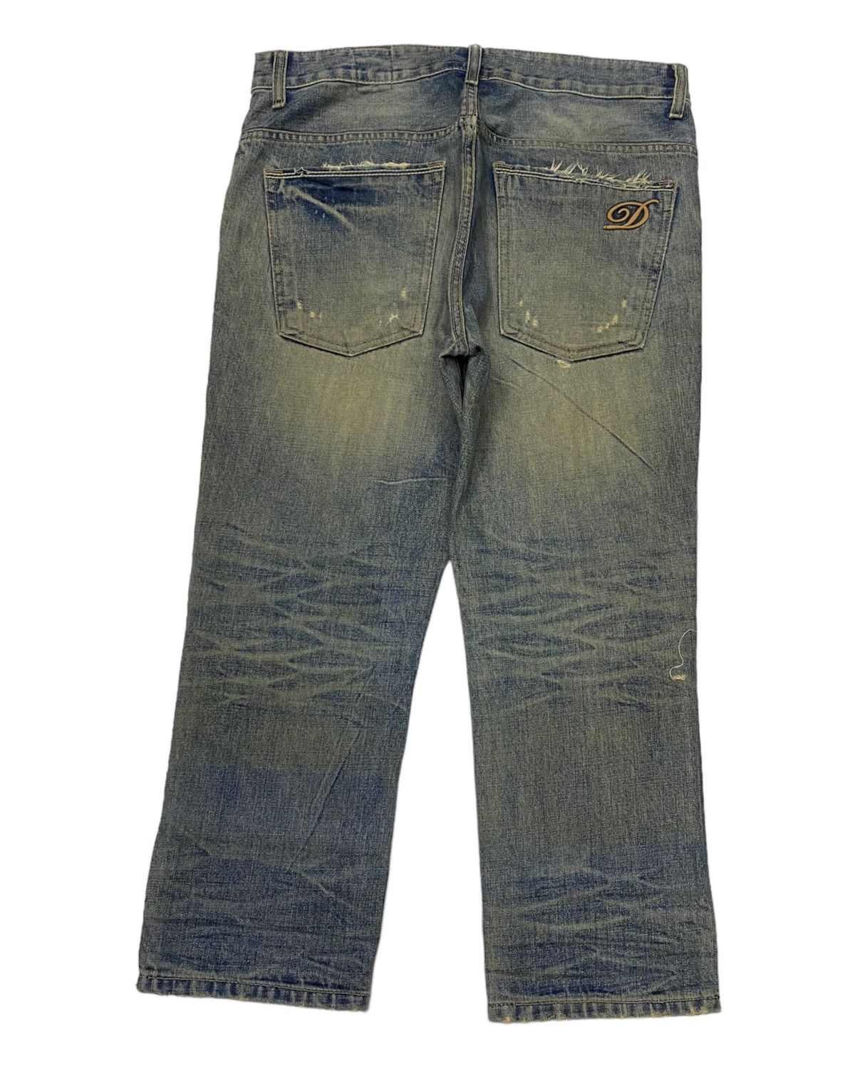Prps VINTAGE DPSR JAPAN BRAND DISTRESSED DENIM JEANS CROPPED Size US 34 / EU 50 - 2 Thumbnail
