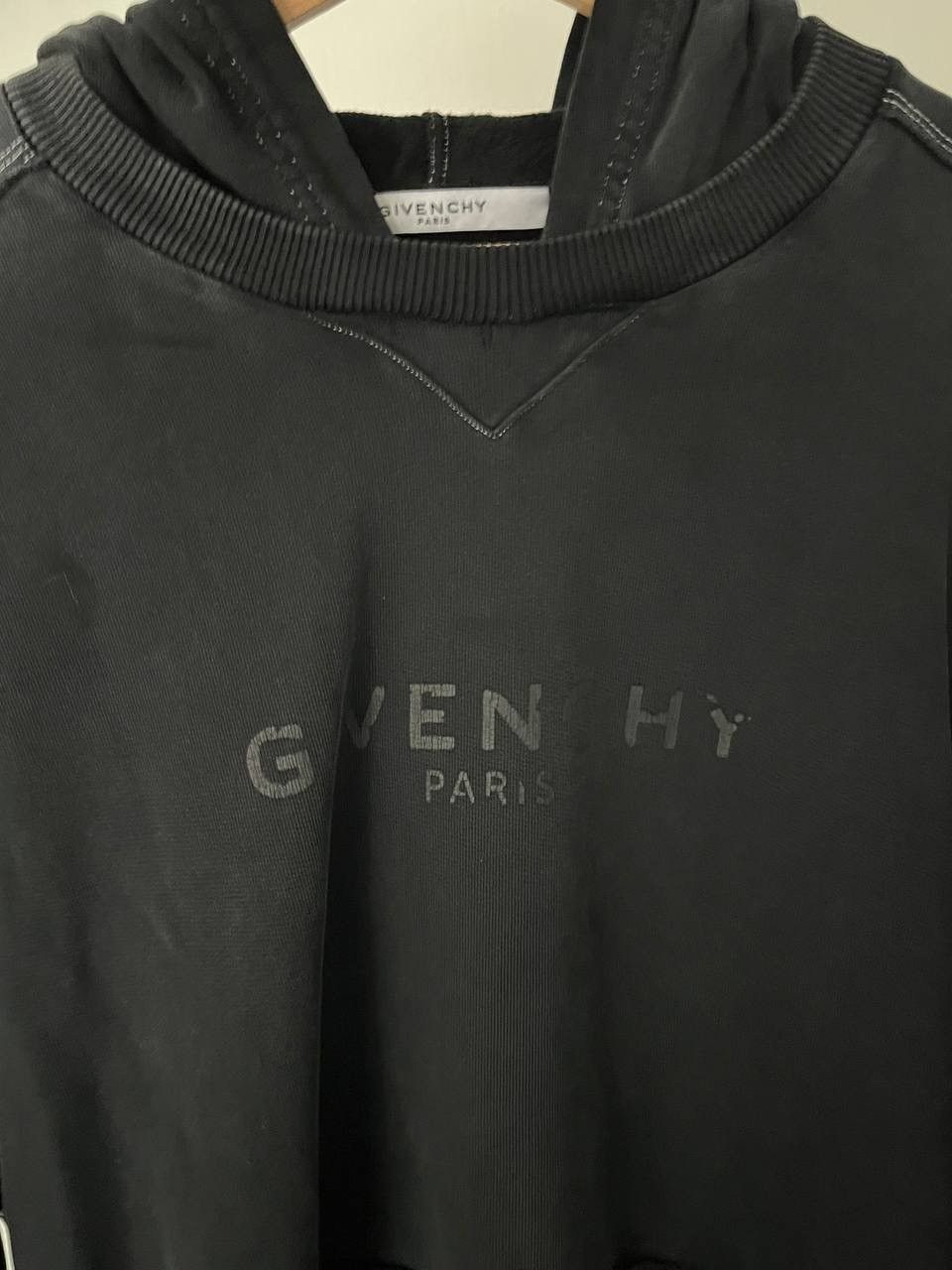 Givenchy Givenchy Distressed Cotton Jersey Hoodie Size US XL / EU 56 / 4 - 6 Thumbnail