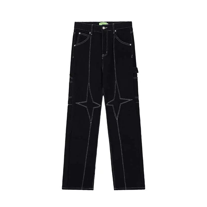 Japanese Brand × Jean Retro loose straight leg casual jeans Size US 32 / EU 48 - 1 Thumbnail