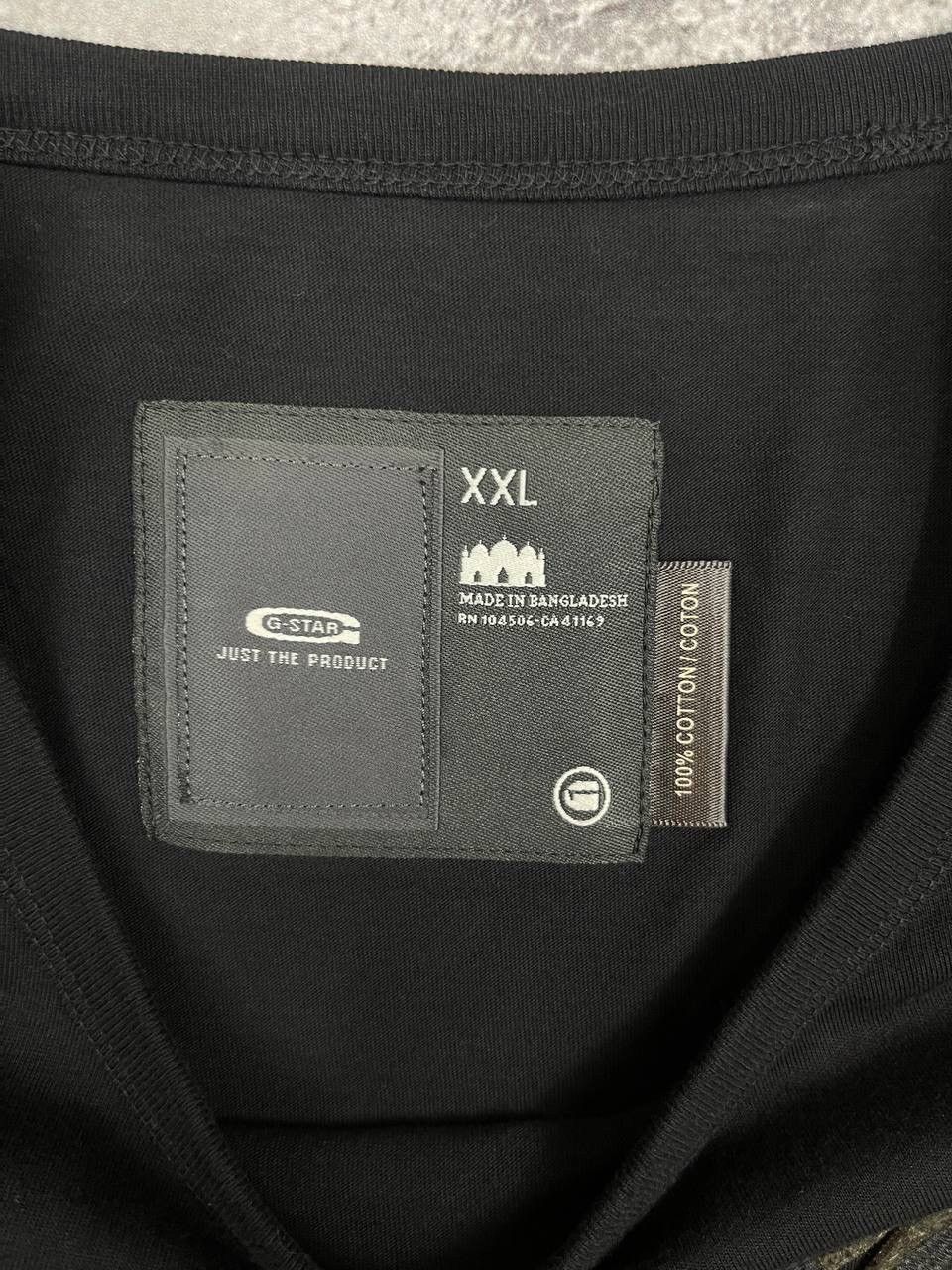 G-Star G-Star Raw Men Cotton T-Shirt Black Vintage Size XXL Size US XXL / EU 58 / 5 - 4 Thumbnail