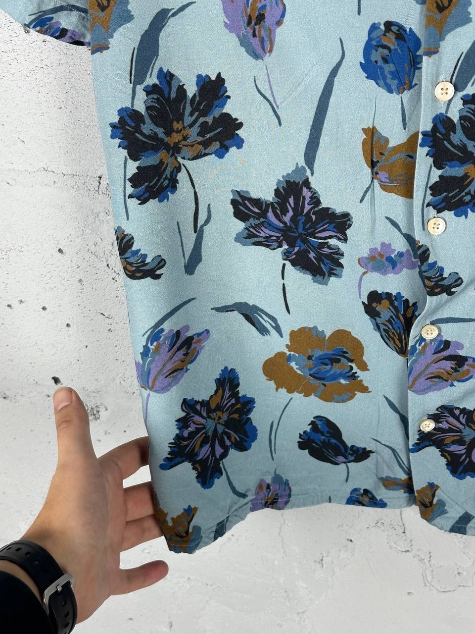 Paul Smith Paul Smith Iconic Flower Printed Short Sleeve Shirt Size US M / EU 48-50 / 2 - 6 Thumbnail
