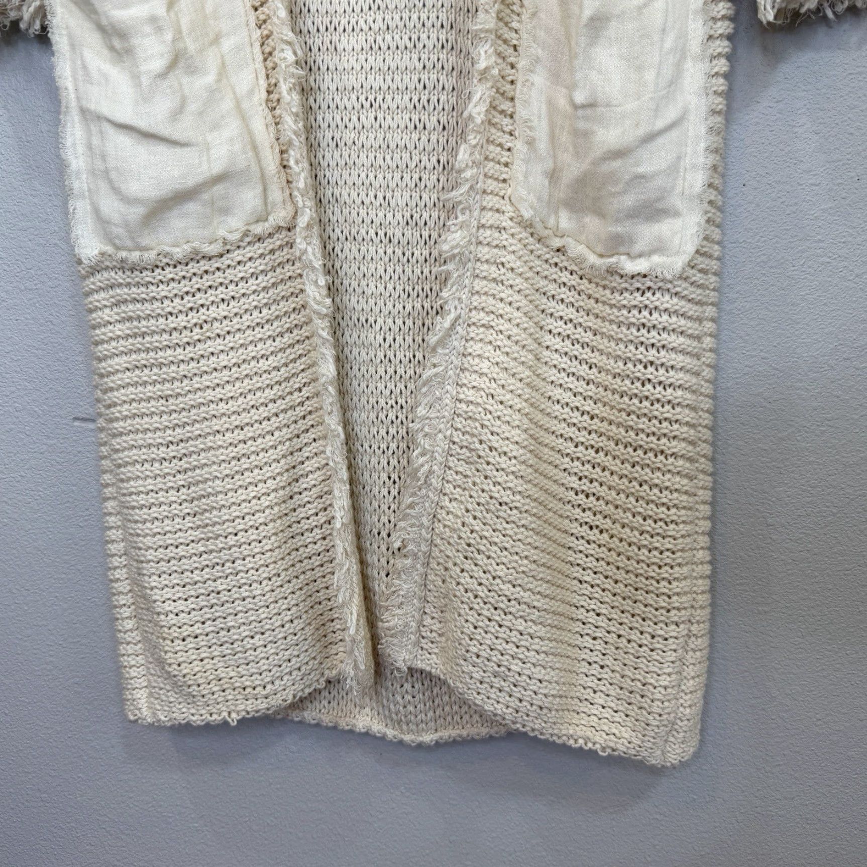 Free People Free People Woodstock Long Knit Sweater Cardigan Ivory Fringe Duster Boho Women’s Small Long Sleeve Open Front Size S / US 4 / IT 40 - 5 Thumbnail
