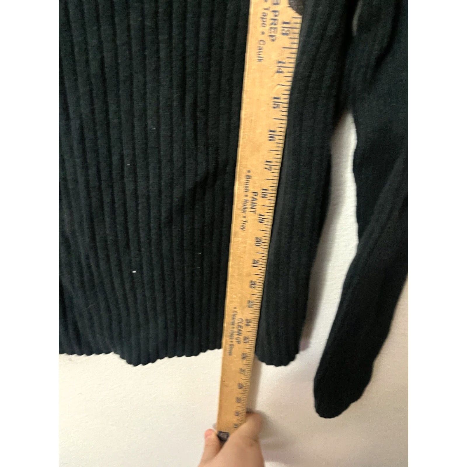 DKNY DKNY Mens Sweater Medium Black 1/4 Zip Mock Neck Ribbed Knit Pullover Cotton Blend Size US M / EU 48-50 / 2 - 4 Thumbnail
