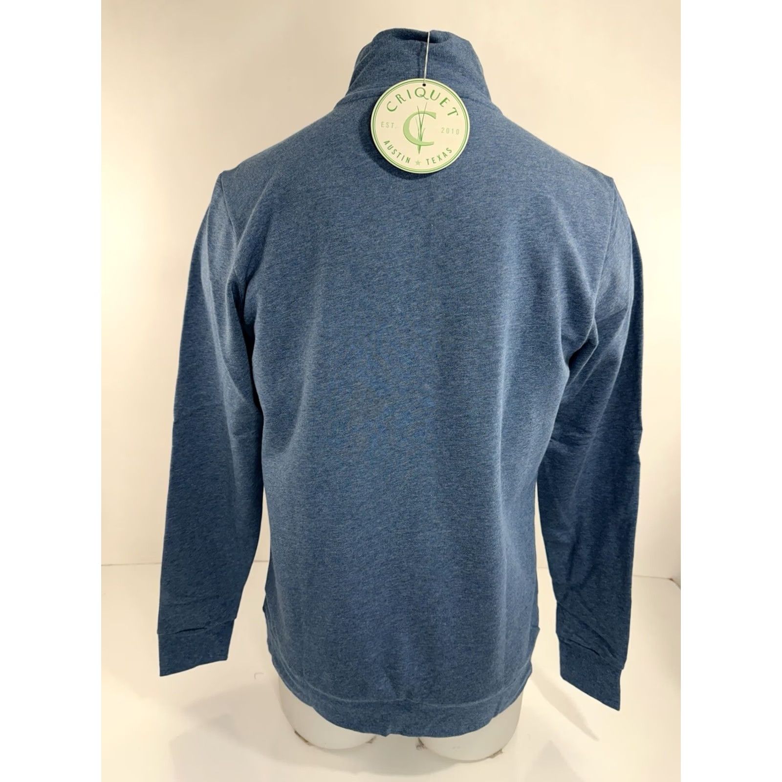 Vintage CRIQUET Sweater Fleece 1/4 Zip Pullover Jacket Mens S Blue Size US S / EU 44-46 / 1 - 3 Thumbnail