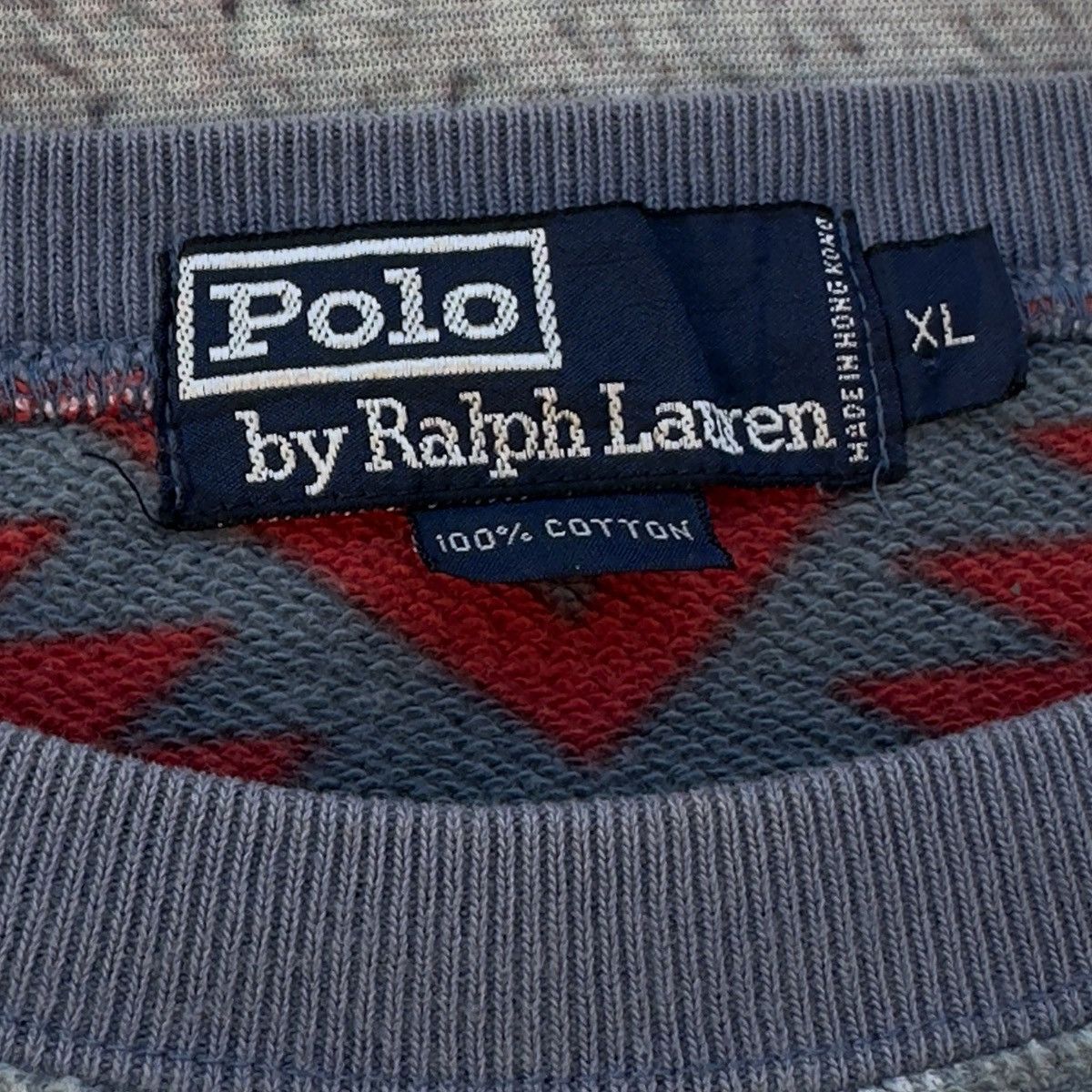 Polo Ralph Lauren VINTAGE 90’s POLO RALPH LAUREN AZTEC BEACON KNIT CREWNECK Size US XL / EU 56 / 4 - 6 Thumbnail