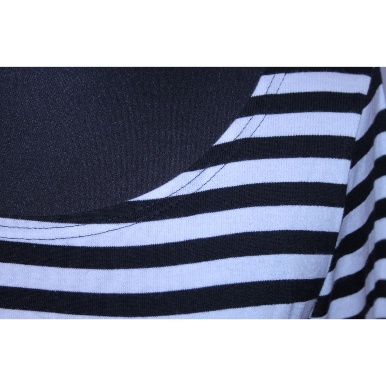 Marimekko Marimekko Dress Womens XS Striped Black White A-Line Knee Length Multicoloured Pattern 90s Event Womens Size XS / US 0-2 / IT 36-38 - 2 Thumbnail