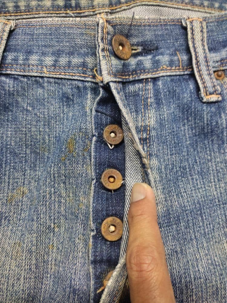 Levi's × Levi's Vintage Clothing VINTAGE 70’s LEVIS BIG E SELVEDGE BAGGY JEANS Size US 37 - 5 Thumbnail